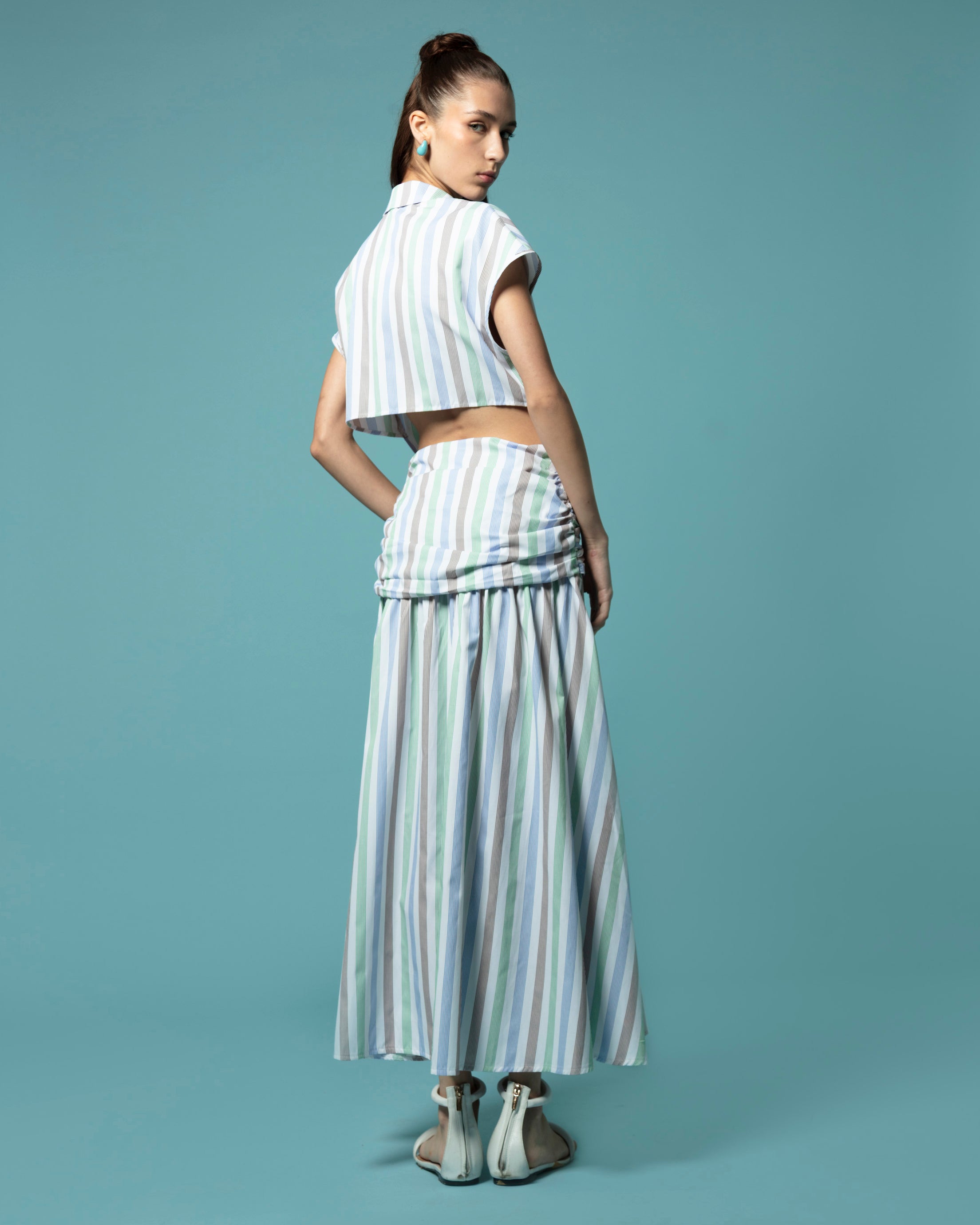 FAY DRESS STRIPED MULTICOLOR