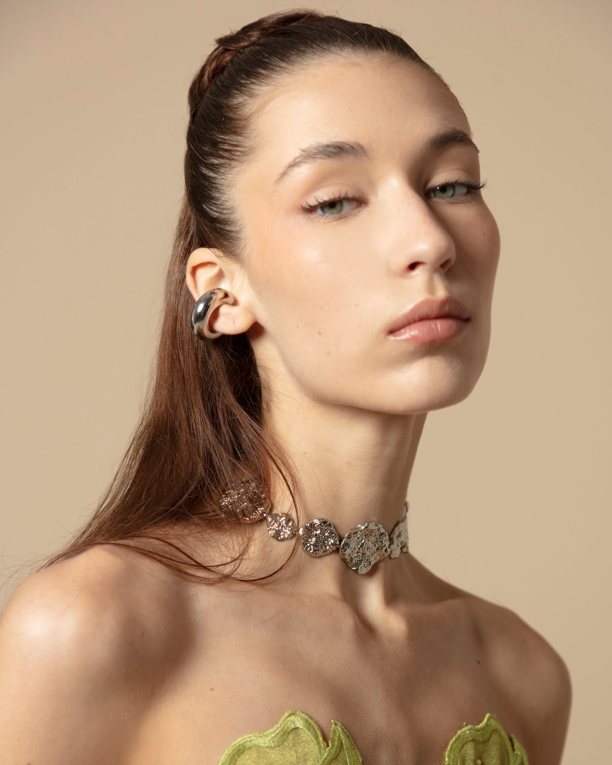 BUBBLE EARCUFF SILVER