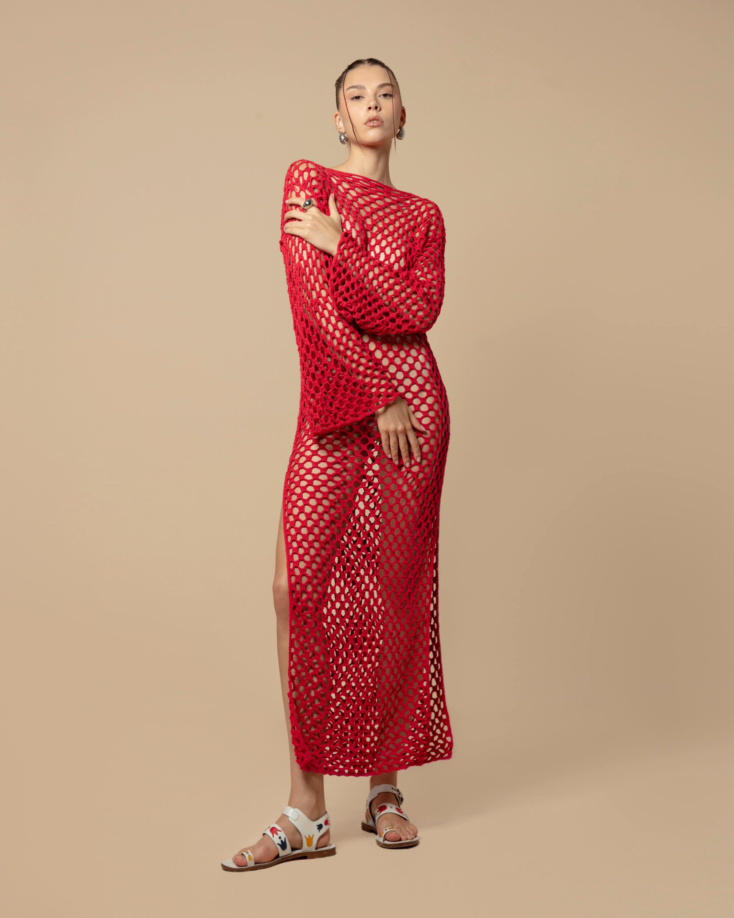 JUNE DRESS RED