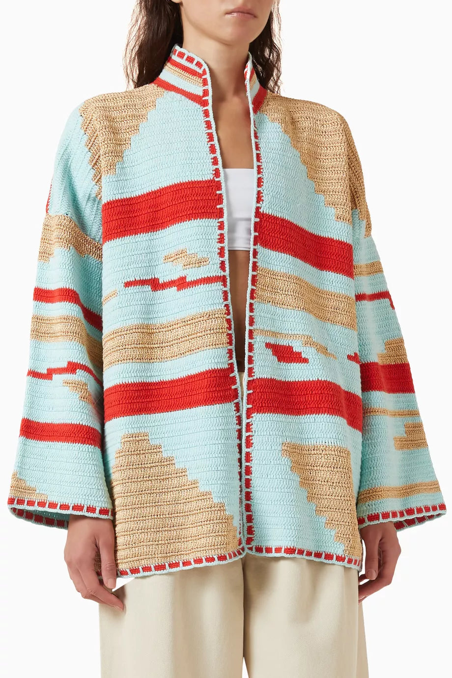 KIONA JACKET LONG AQUA OS