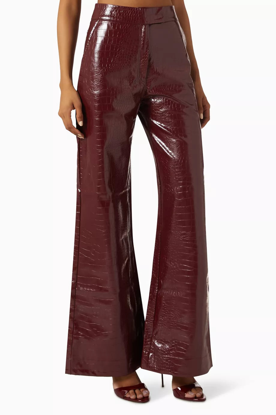 LIONA PANTS CROCO WINE