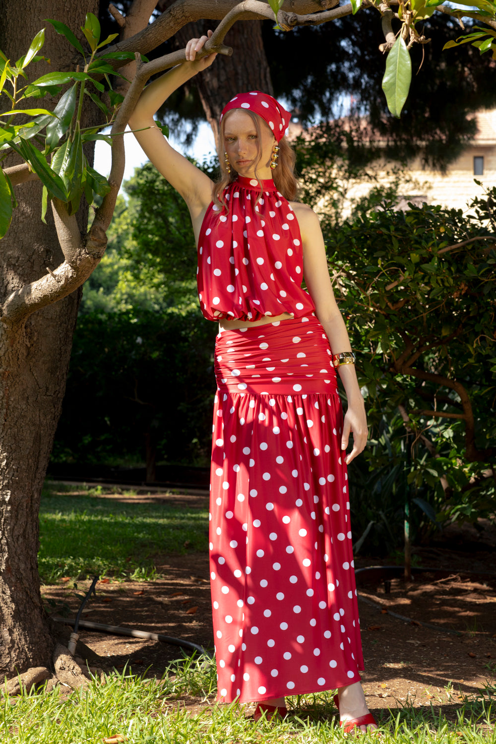 AZURA SET RED POLKADOT