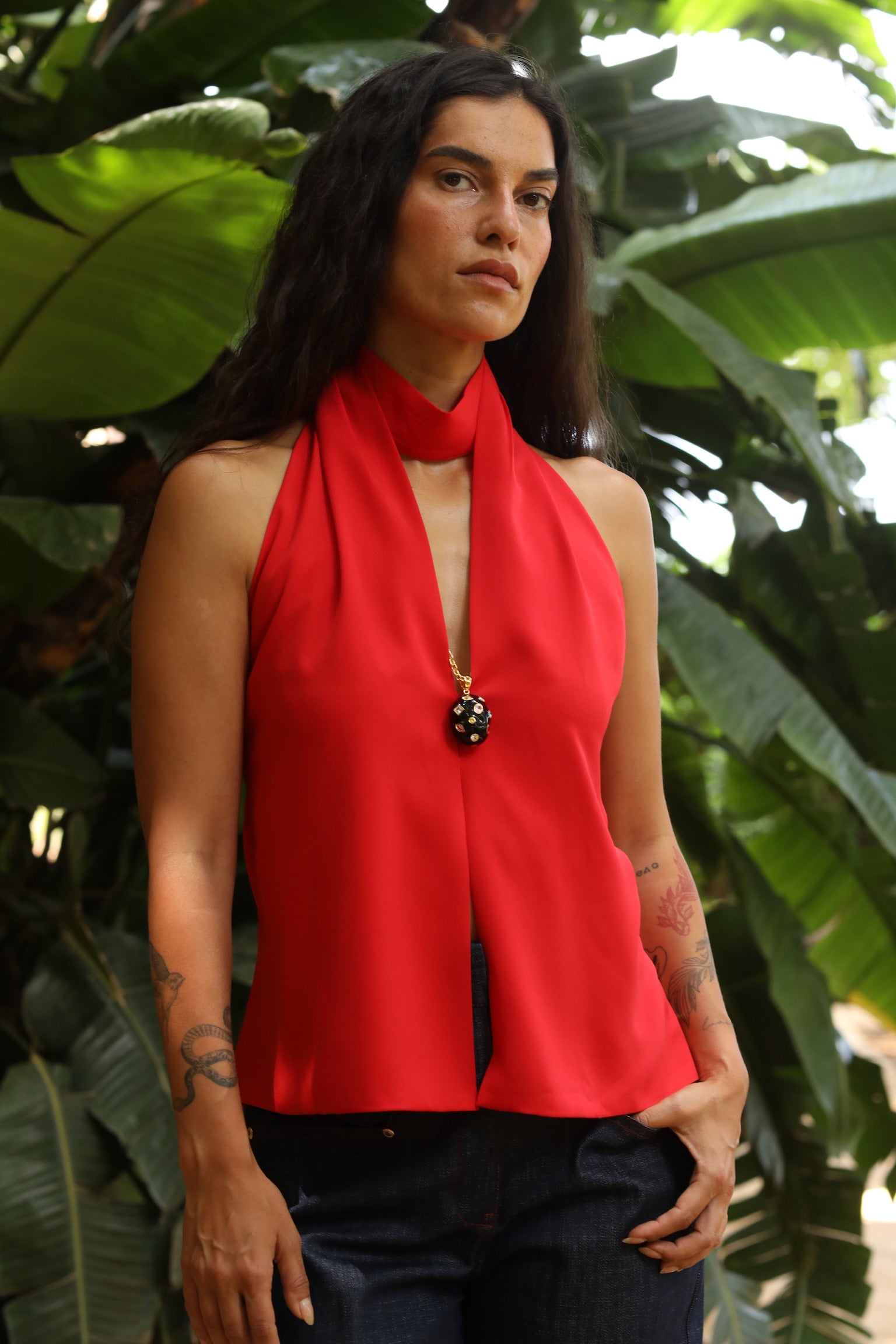 KELLY TOP RED