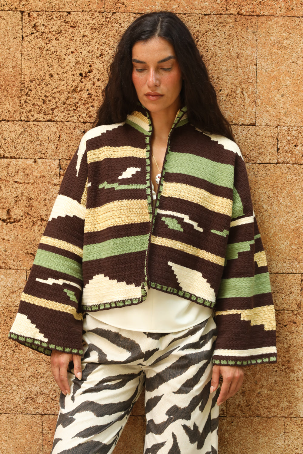 KIONA JACKET BROWN/KAKI OS