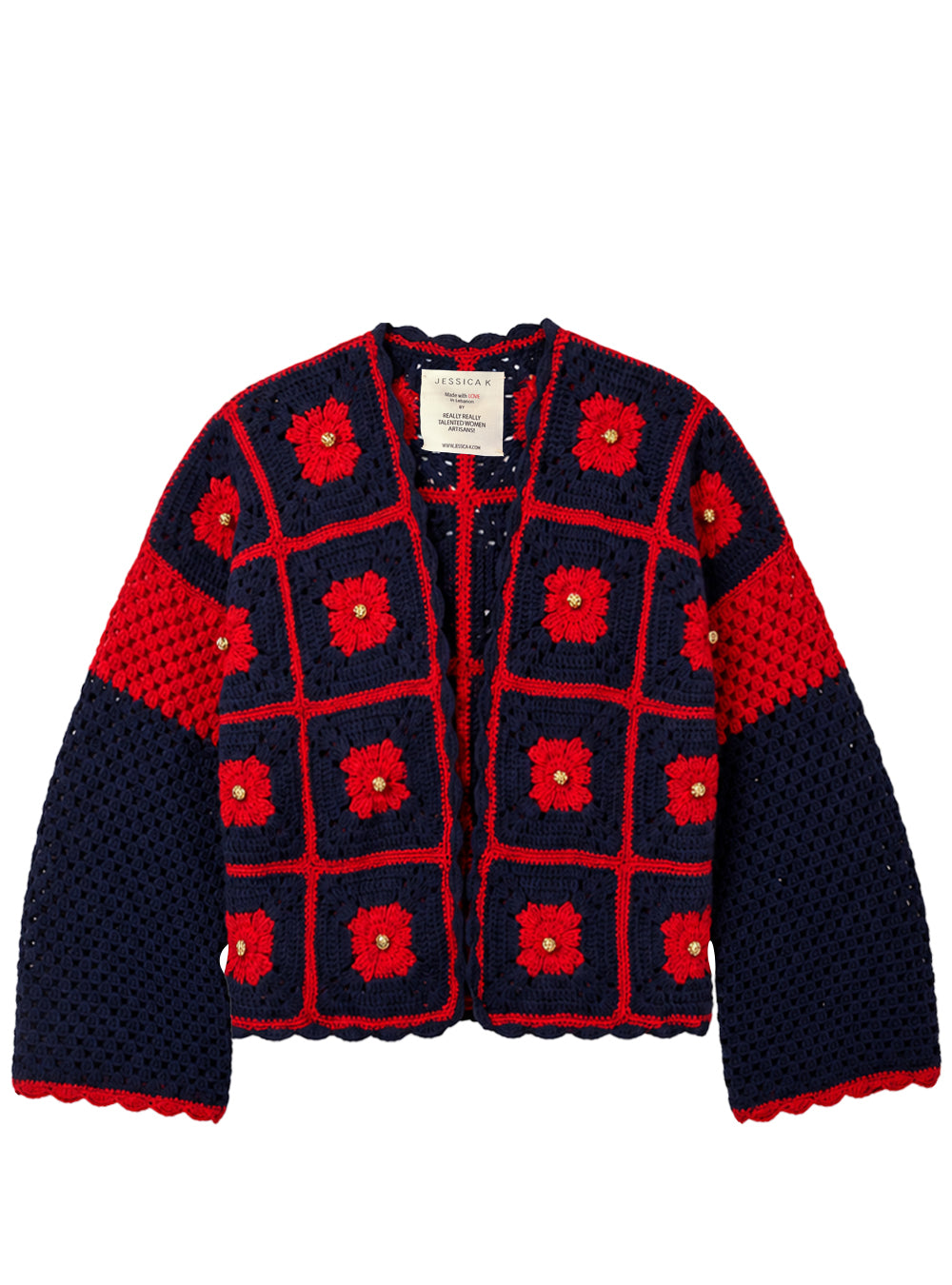 BLOOM JACKET NAVY/RED