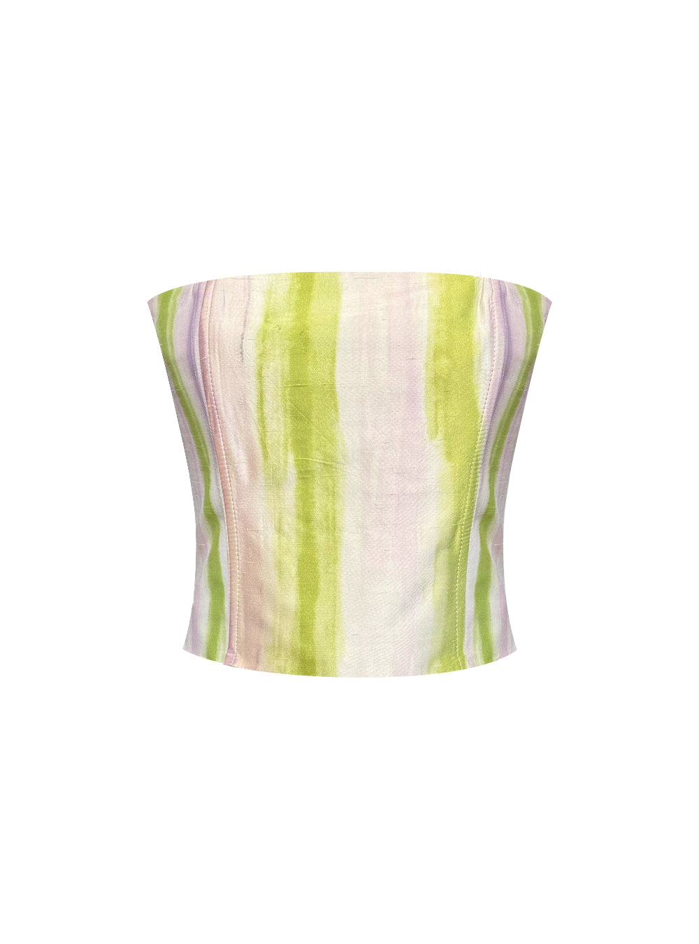 CABIRIA CORSET TAFFETA STRIPED PASTEL