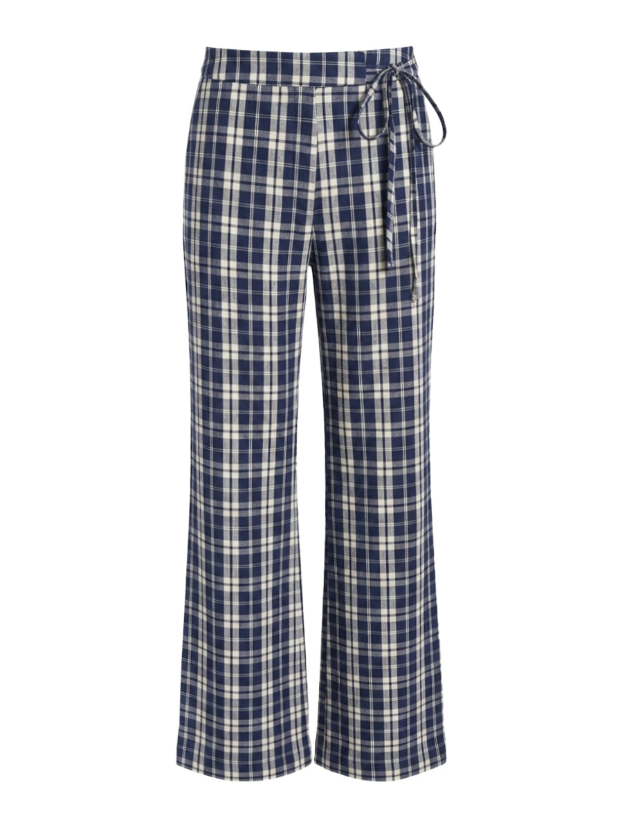 ELLY PANTS CARREAUX MARINE