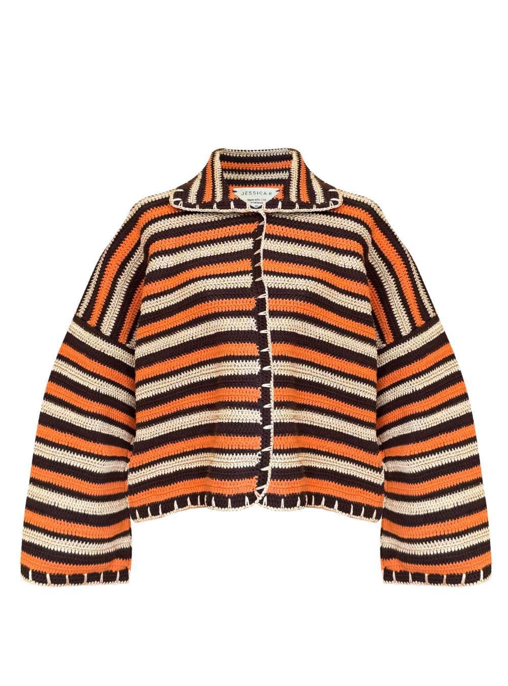 DARIA JACKET SHADES OF BROWN & ORANGE