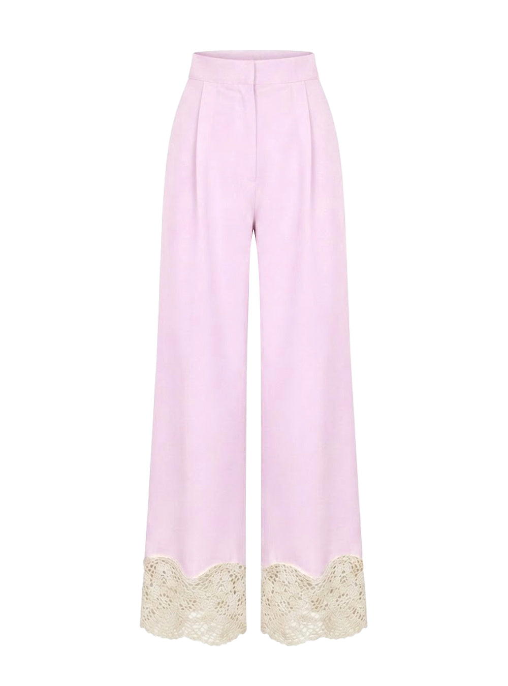 DONIS PANTS PINK WITH CROCHET