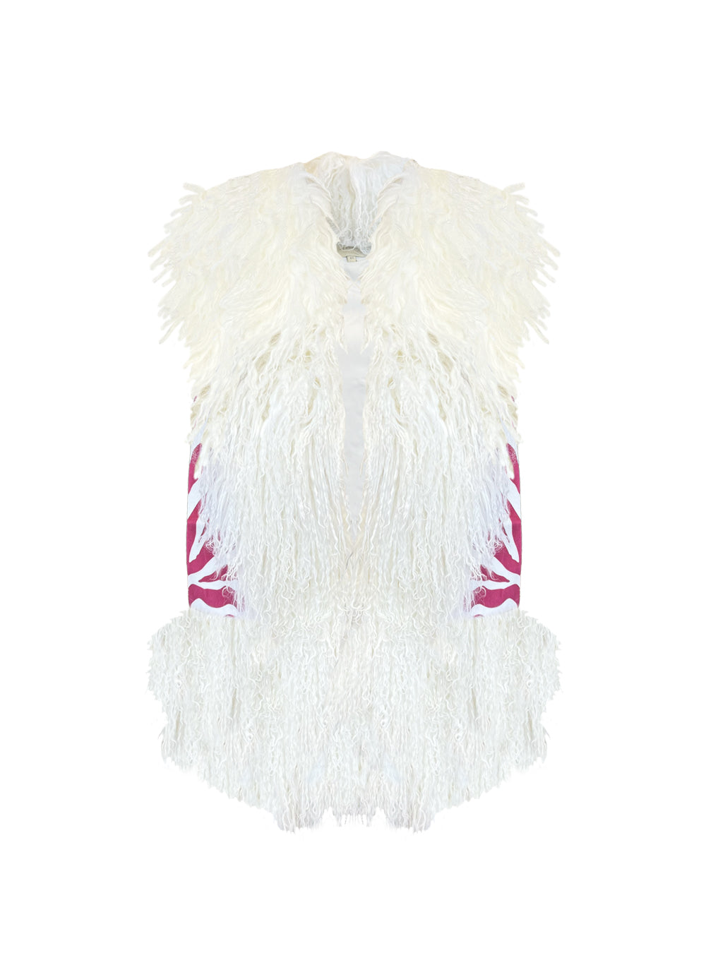 ZELLA GILET ZEBRA RED/WHITE
