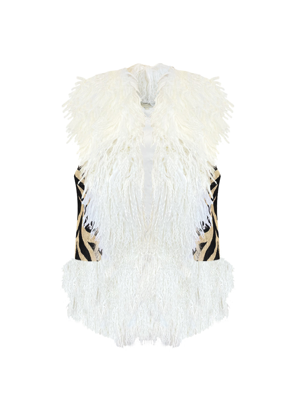 ZELLA GILET ZEBRA BLACK/WHITE
