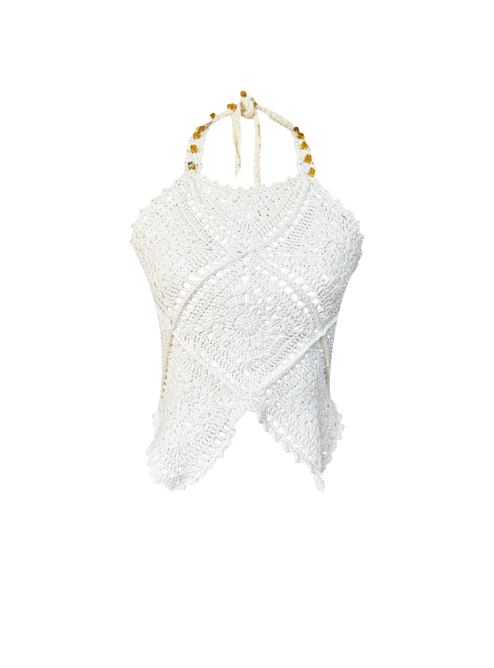 GLORIA KNIT TOP WHITE OS
