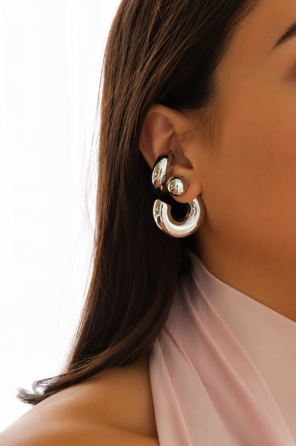 BUBBLE EARCUFF SILVER