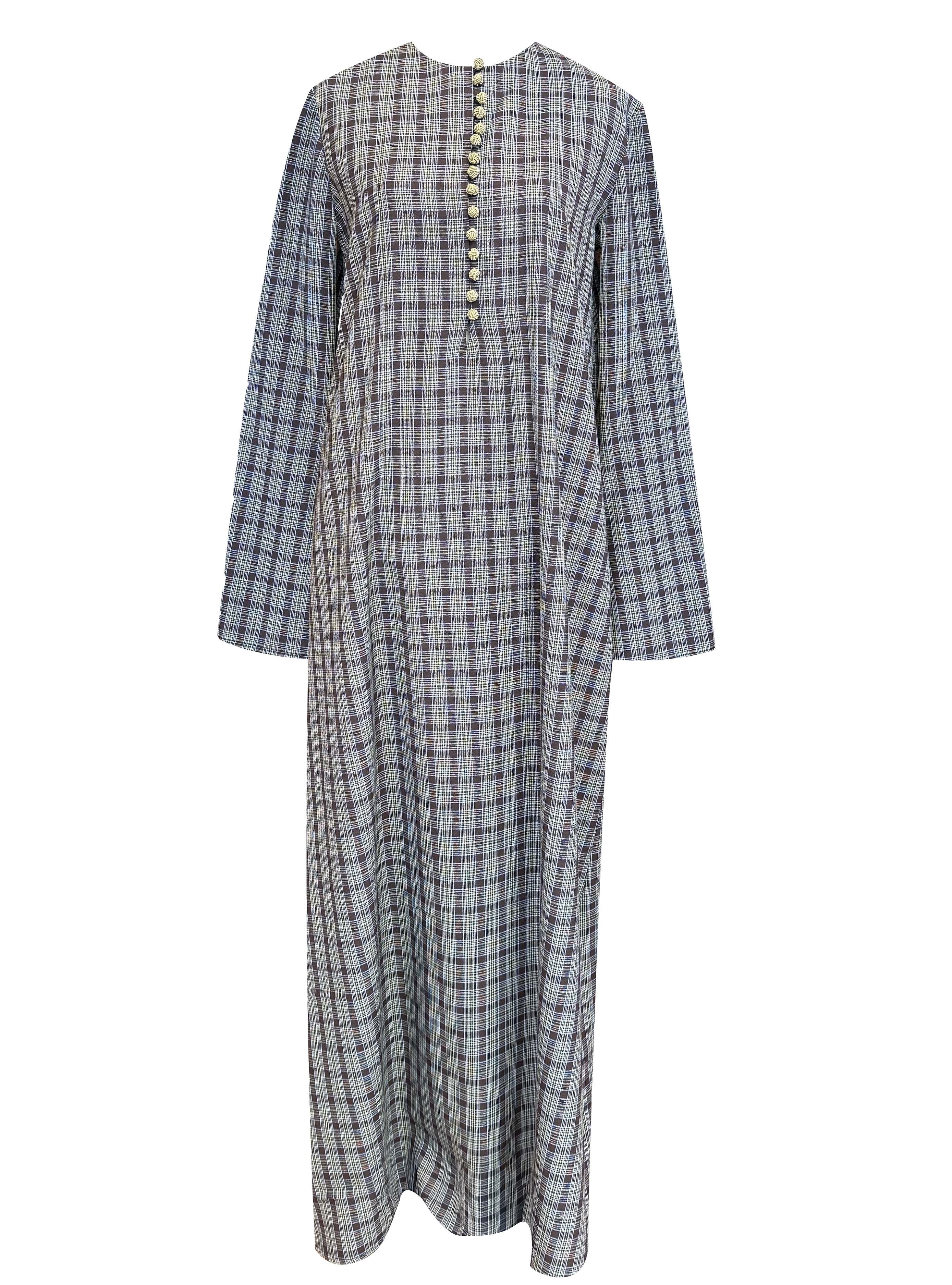 LUEUR DRESS LIN CARREAUX