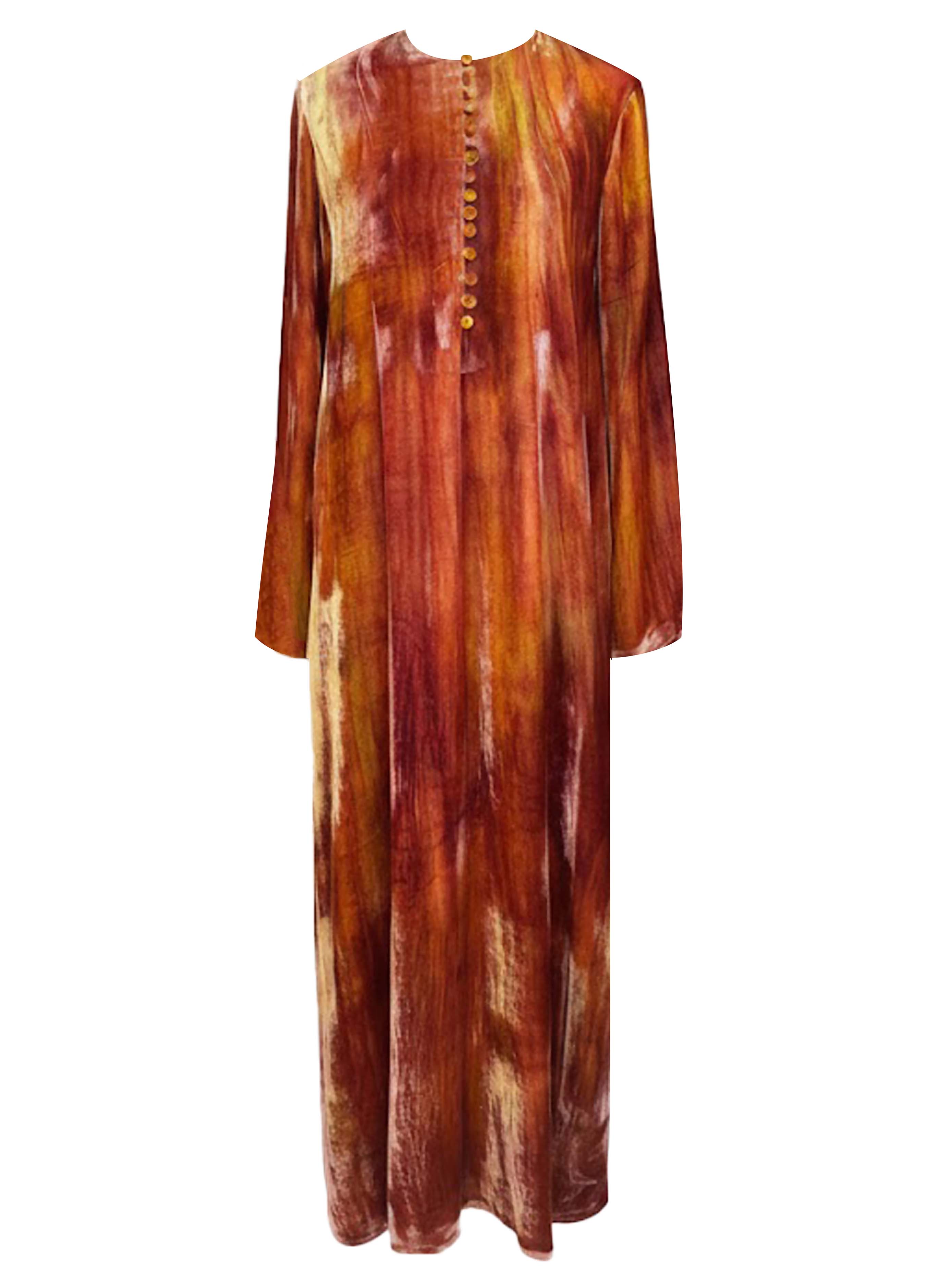 LUEUR DRESS VELOUR DEGRADE