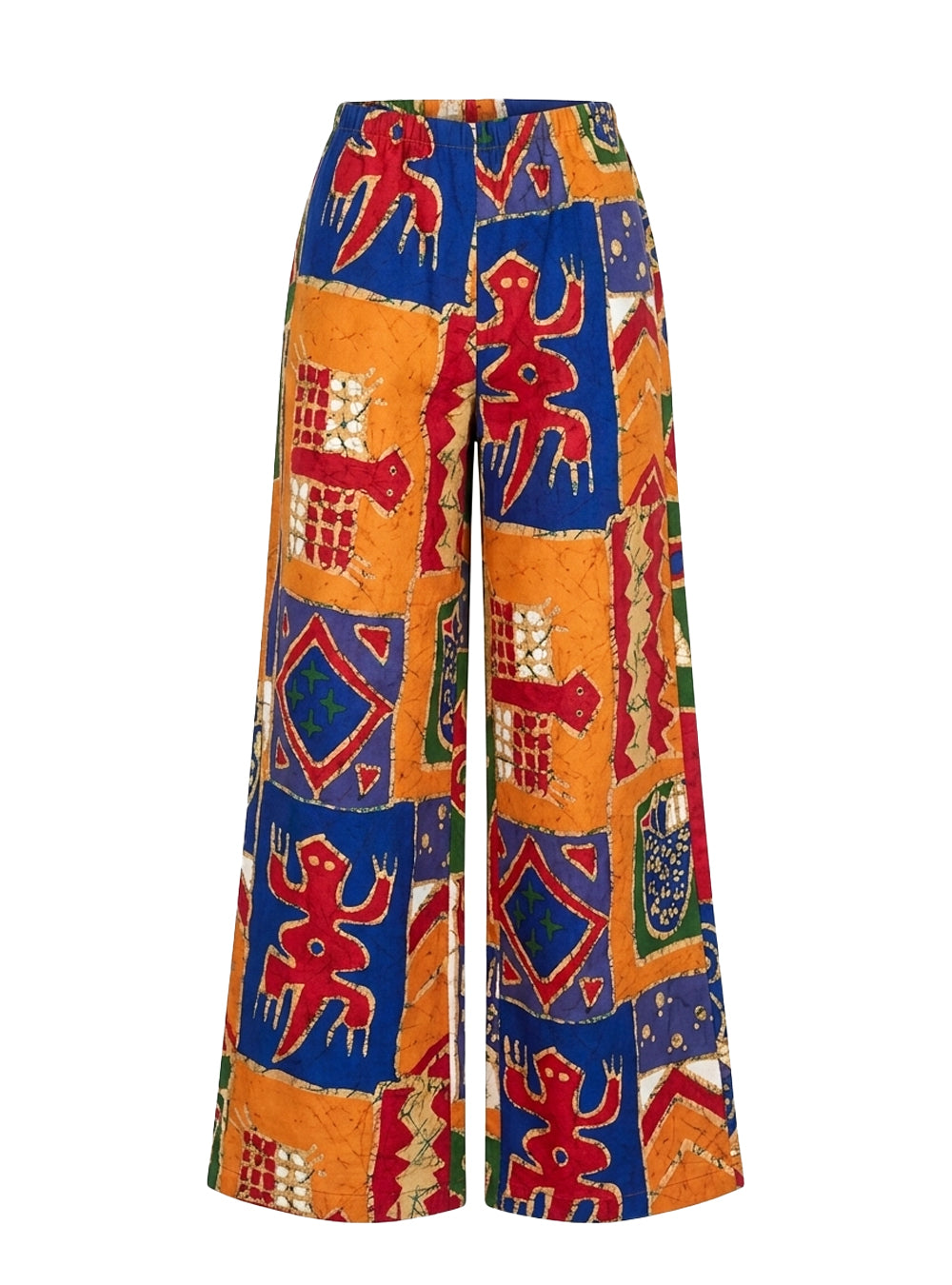 LUNE PANTS COTTON LIN IMPRIME AFRICAIN
