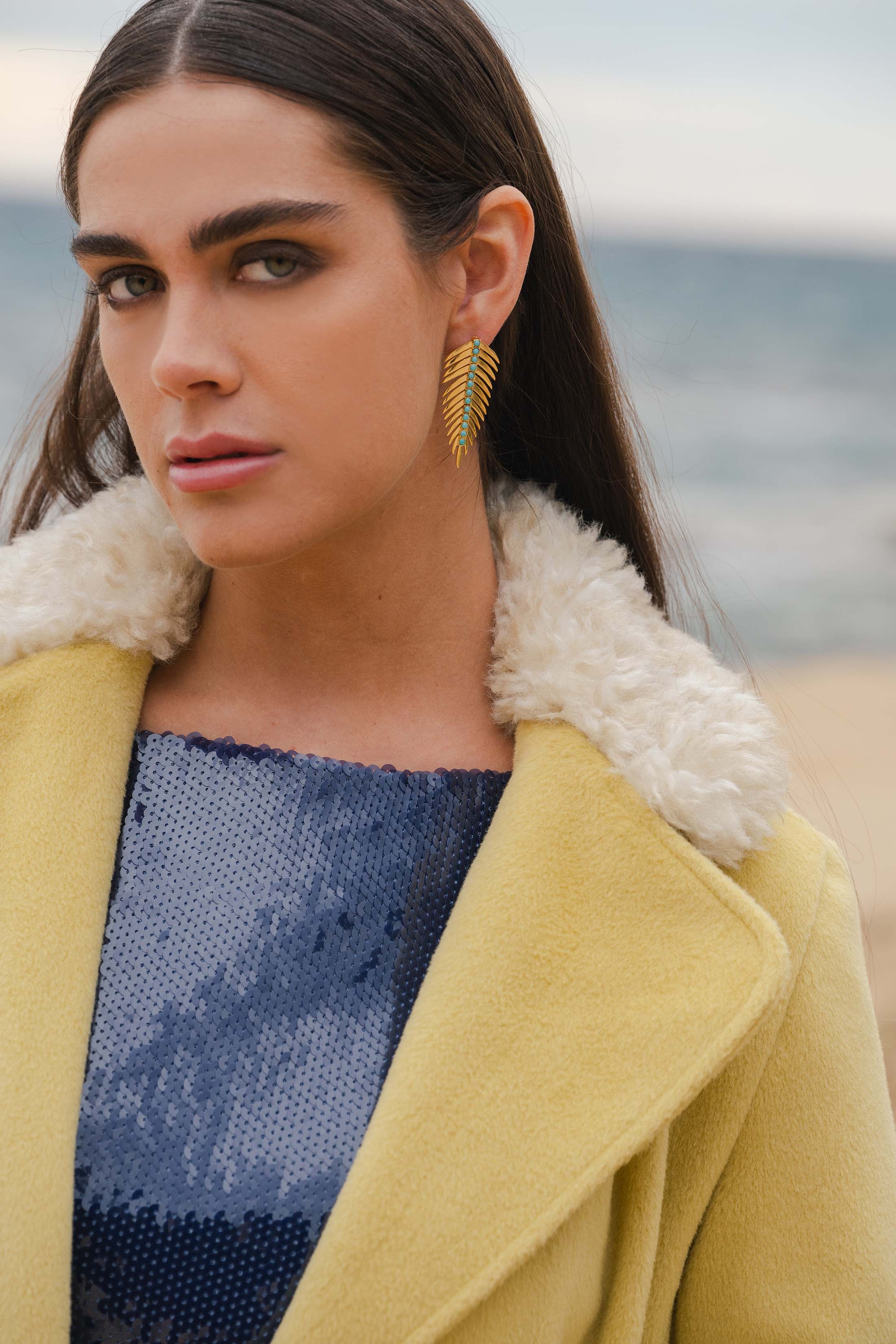 MINI ELLISE EARRINGS TURQUOISE