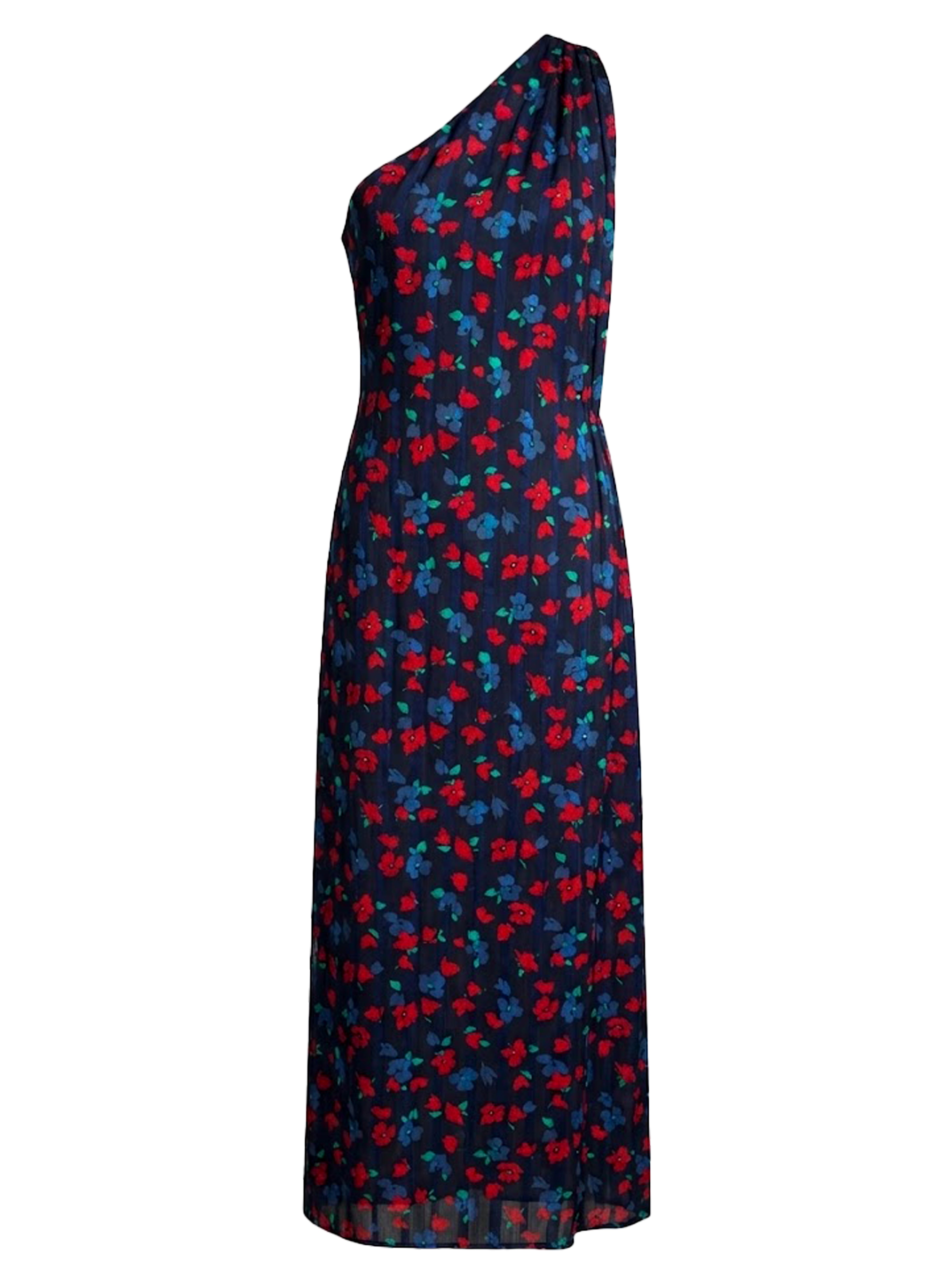 ORAYA DRESS VOILE SUISSE FLEURIE NAVY