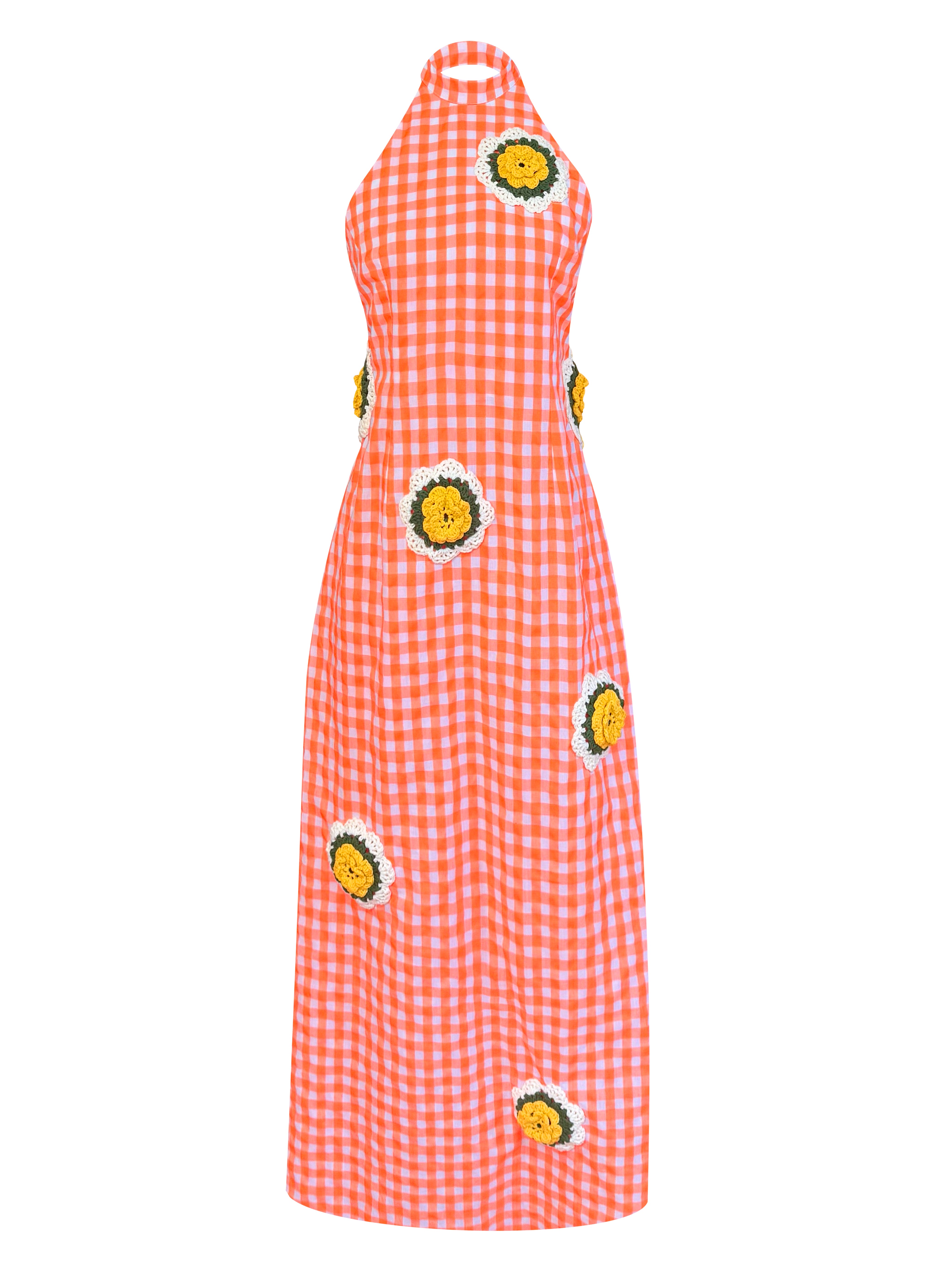 PANA DRESS CARREAUX ORANGE