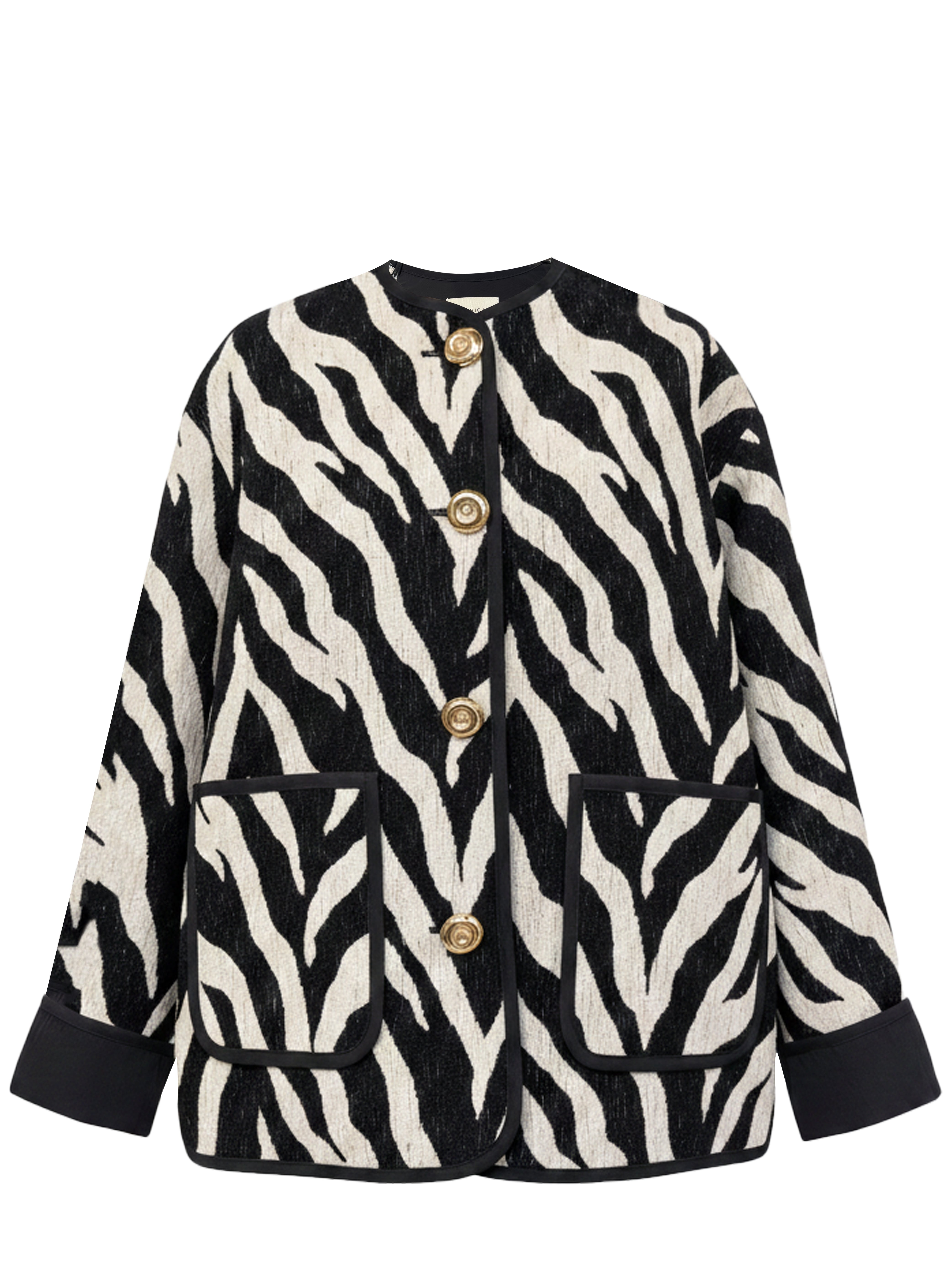 ROMAN JACKET JACQUARD ZEBRA BLACK/WHITE