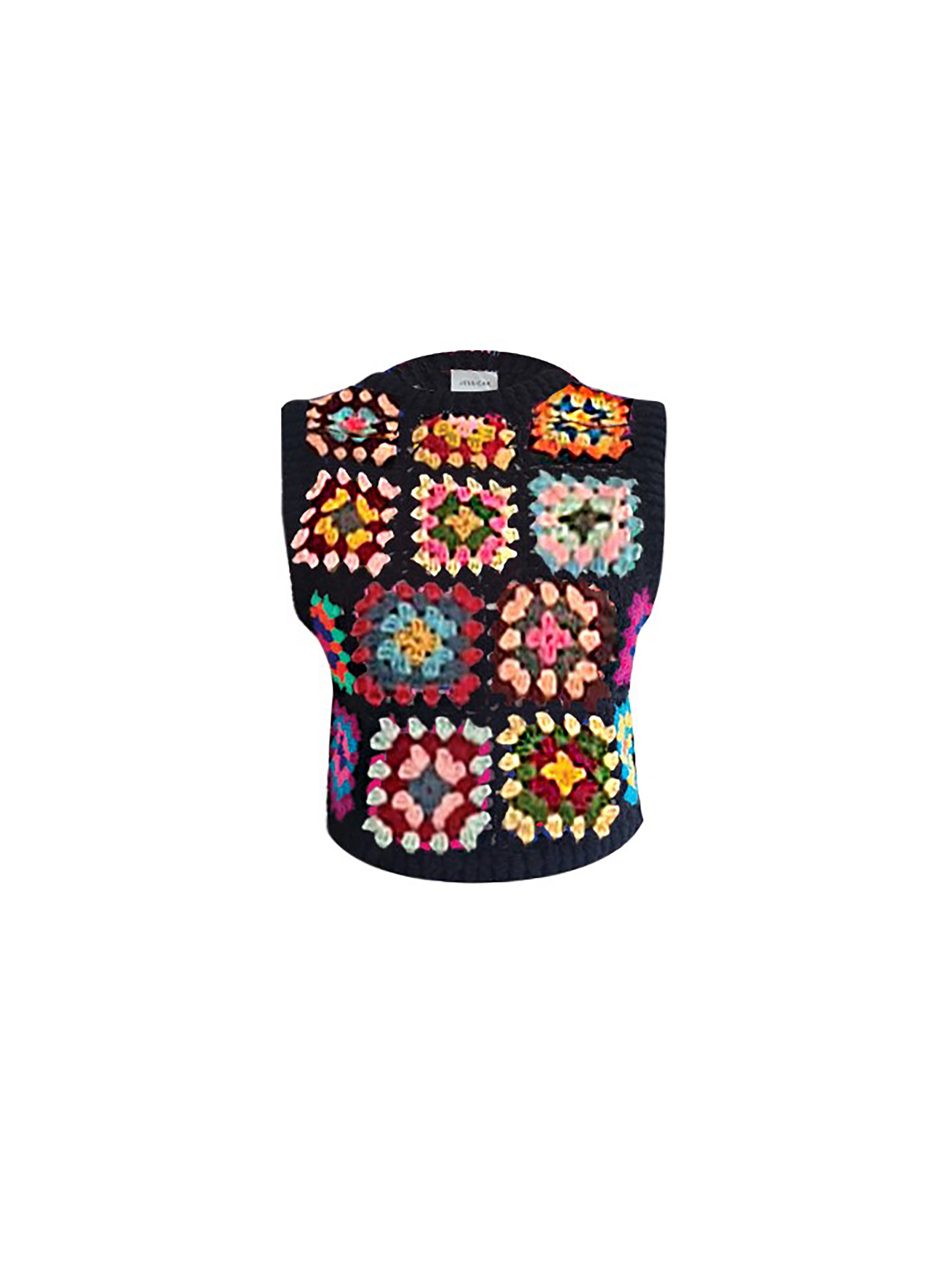 SARAY KNIT GILET PASTEL