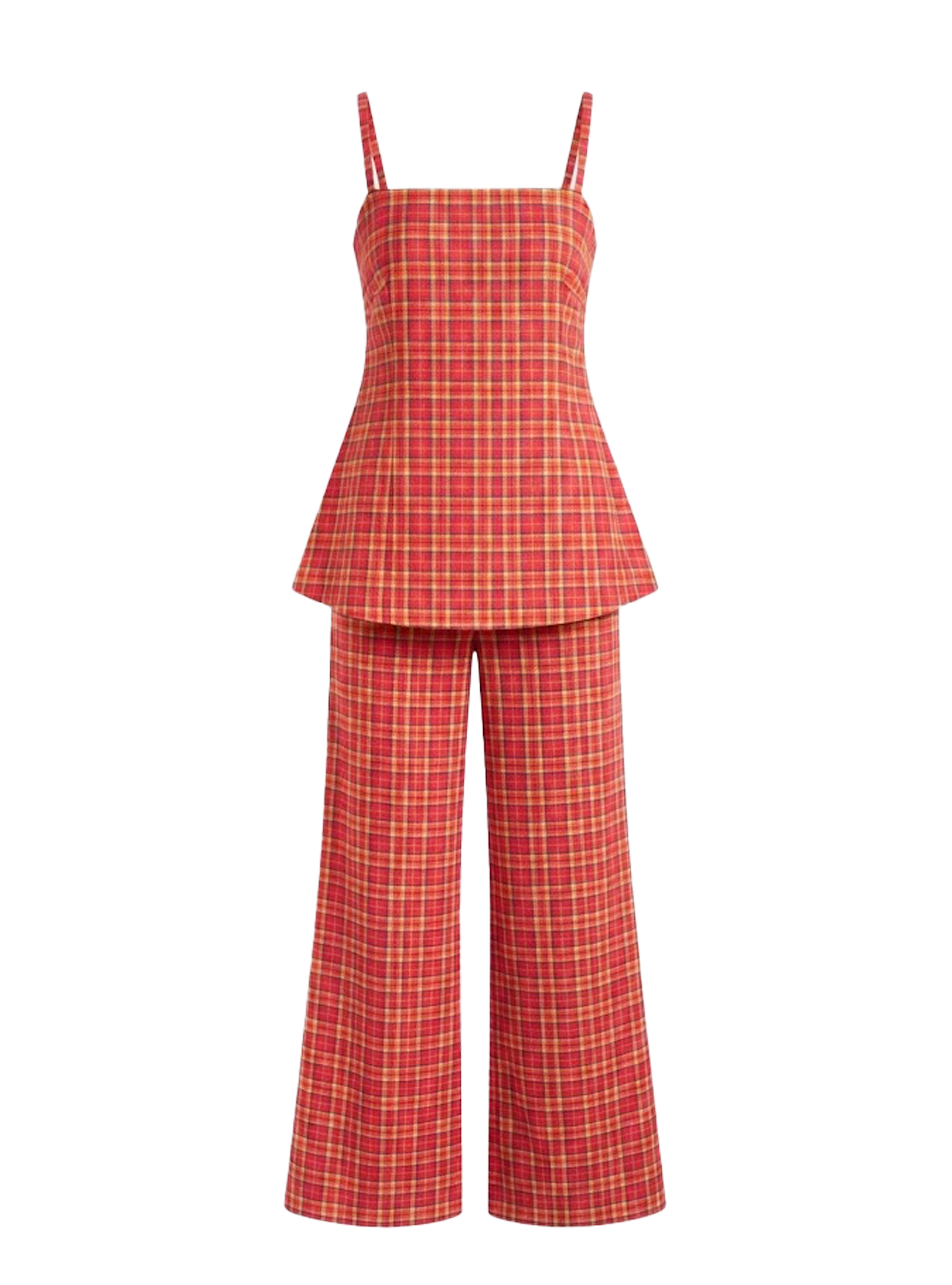 SELENE SET CARREAUX ROUGE