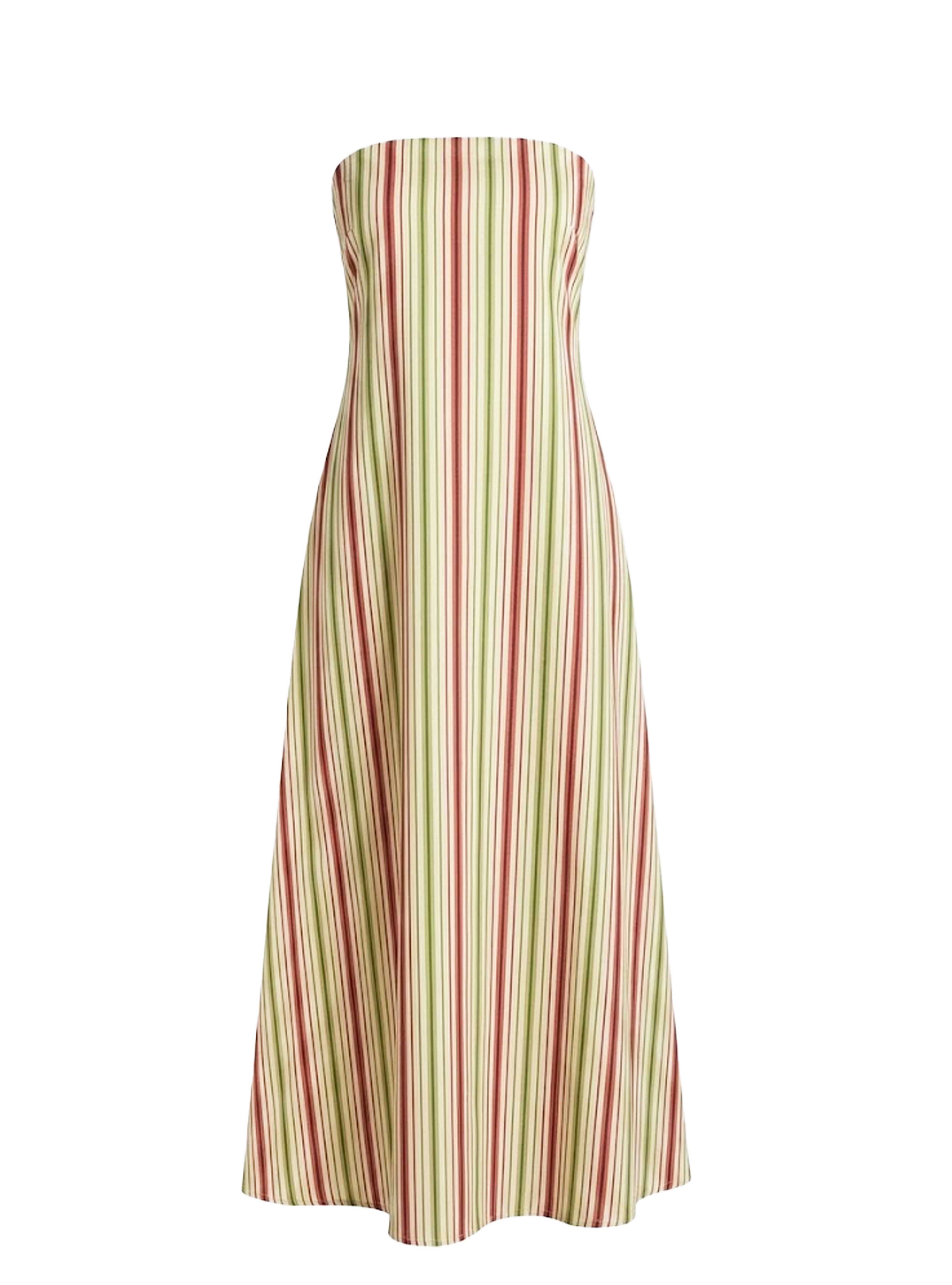 SOLA DRESS POPELINE RAYE TRICOLOR
