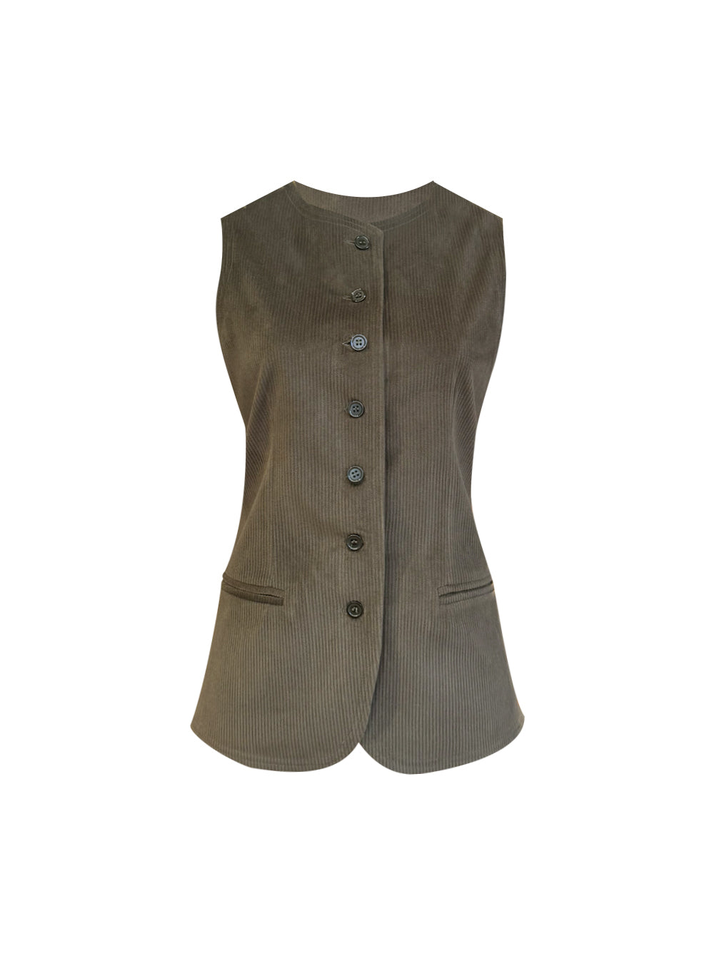 TAR GILET CORDUROY KAKI