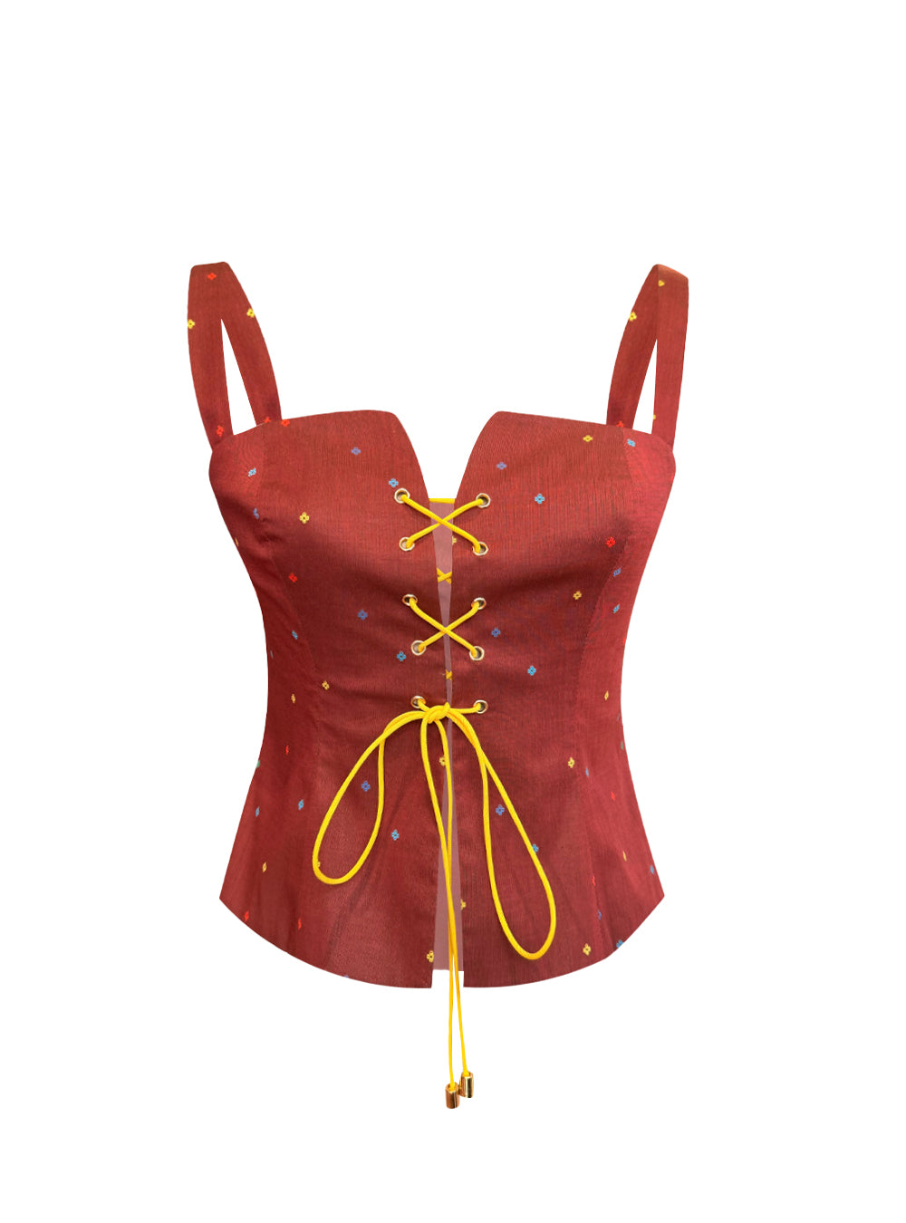 VALERIA CORSET POPELINE SUISSE MARRON