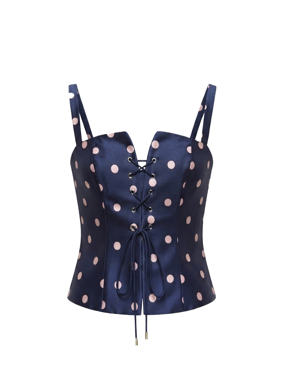 VALERIA CORSET POLKADOT NAVY