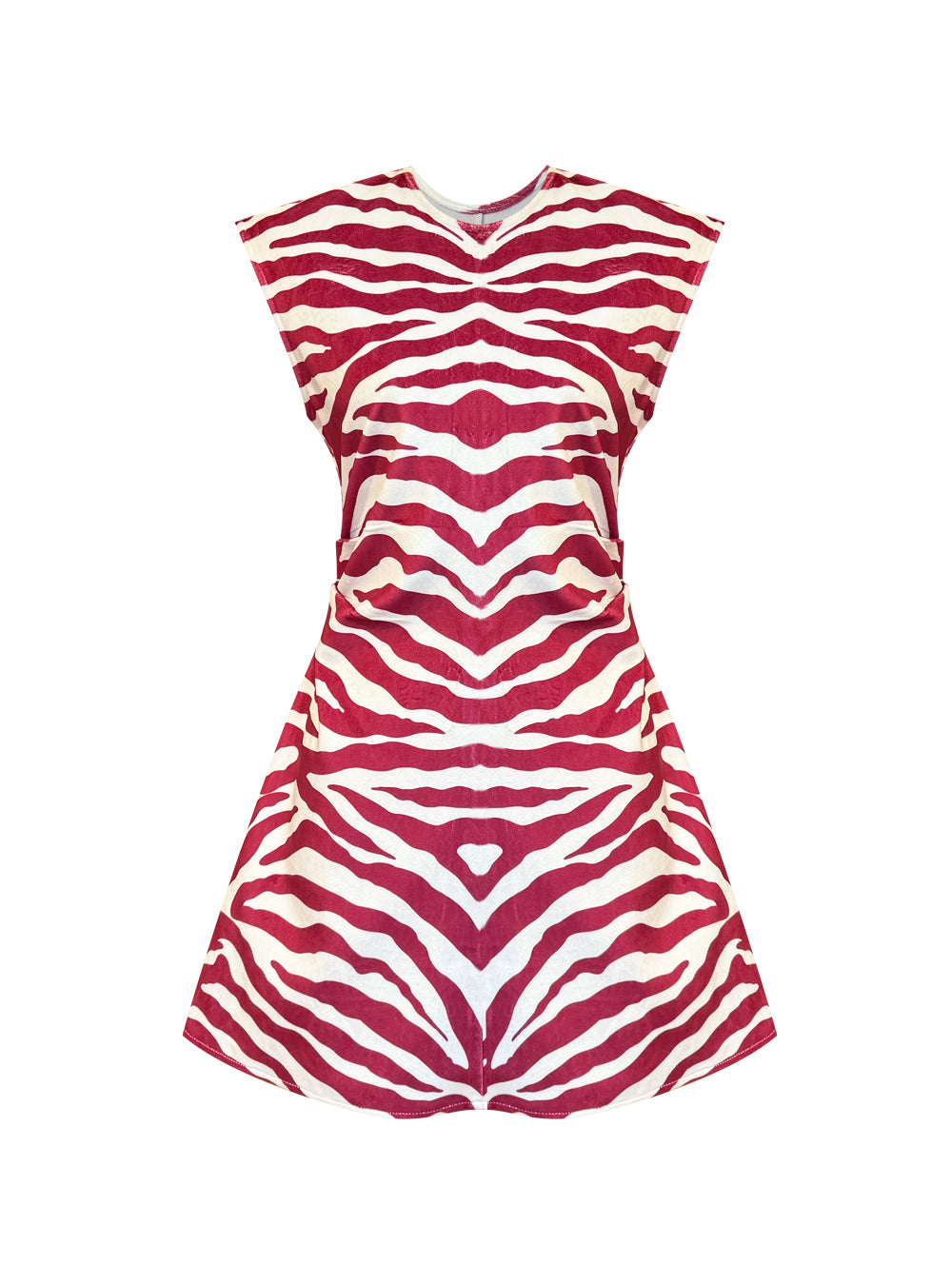 ZEBRE DRESS ZEBRA RED