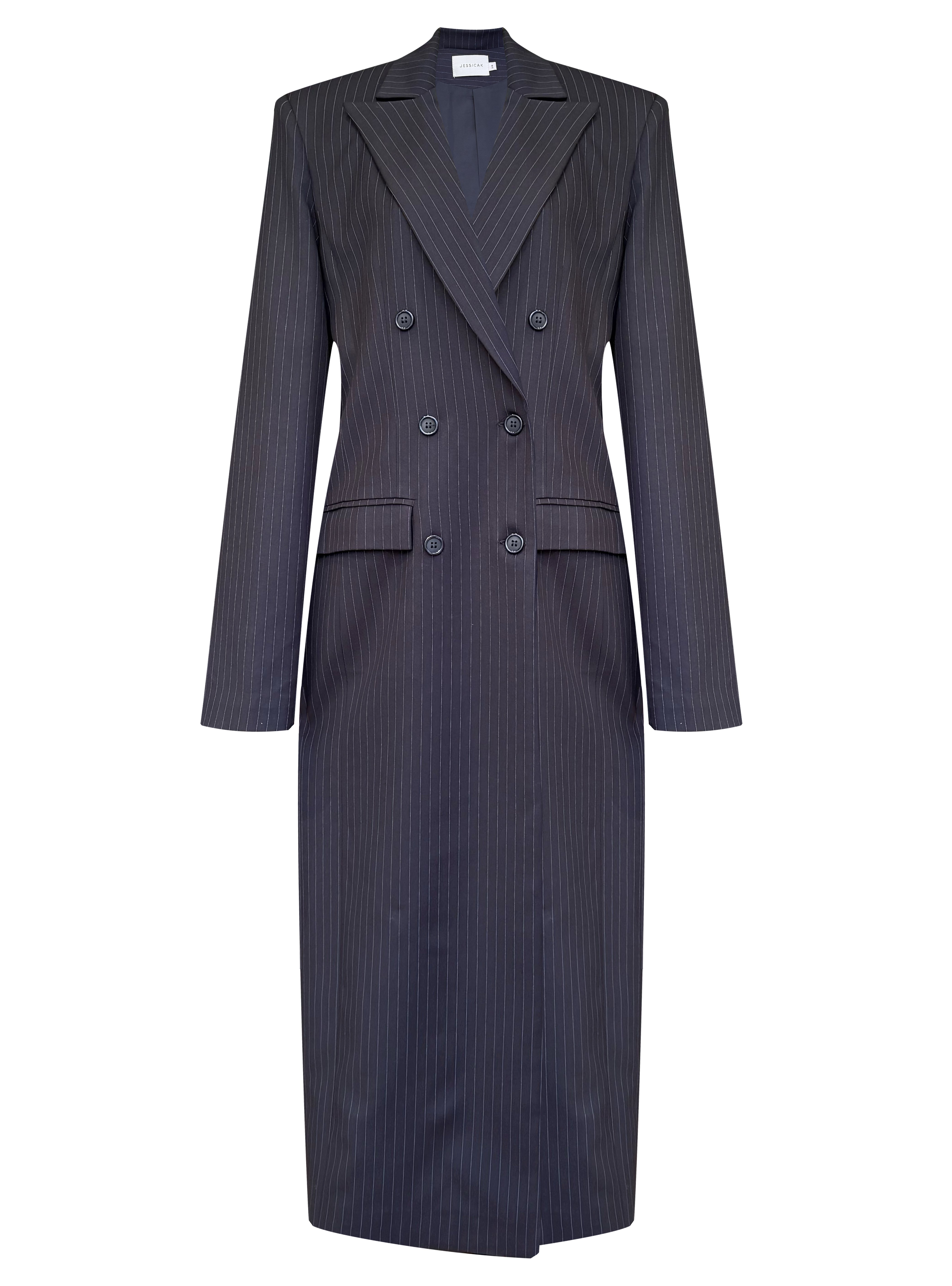 ZIMRAN COAT BLACK STRIPED