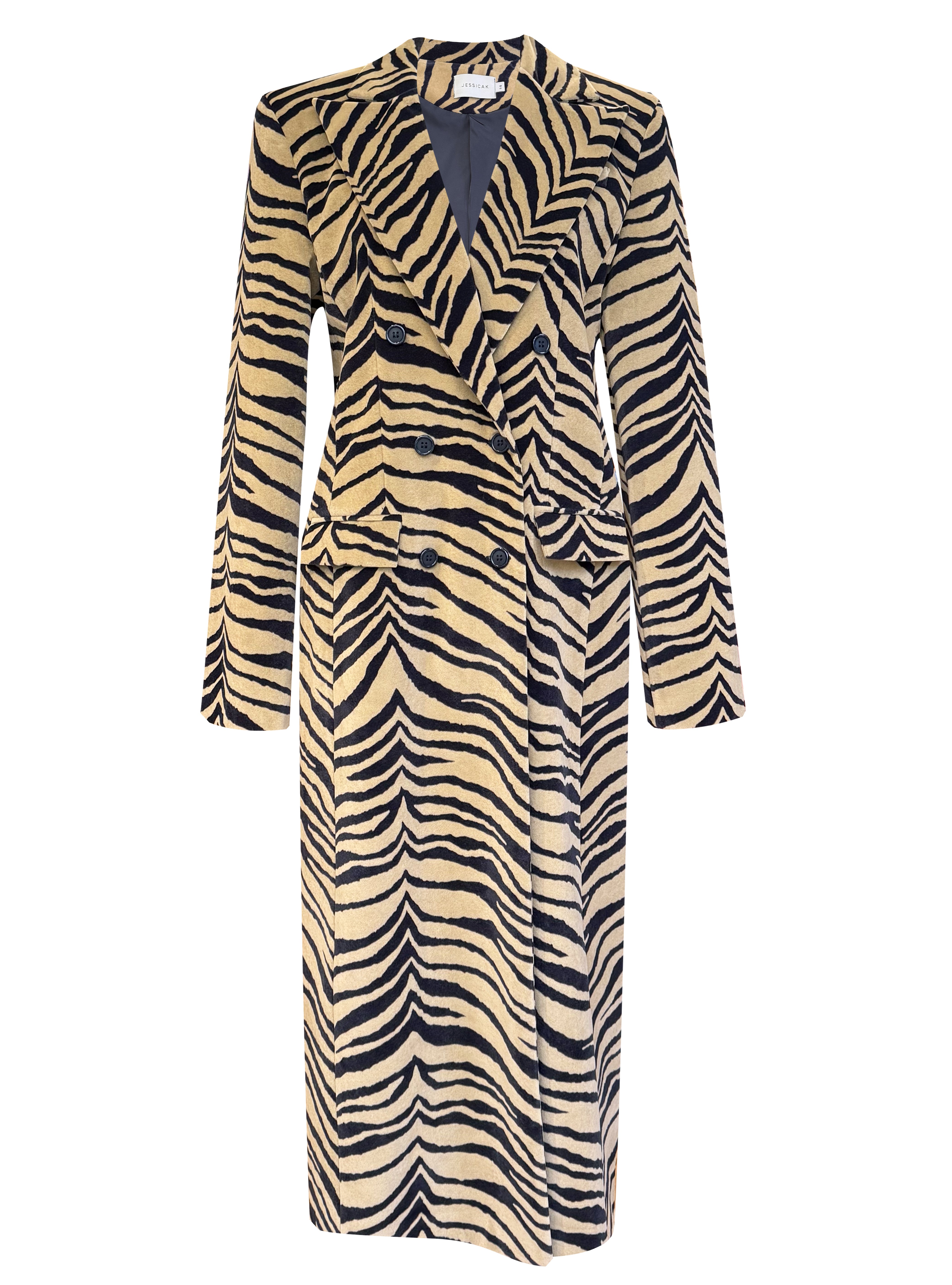 ZIMRAN COAT ZEBRA CAMEL