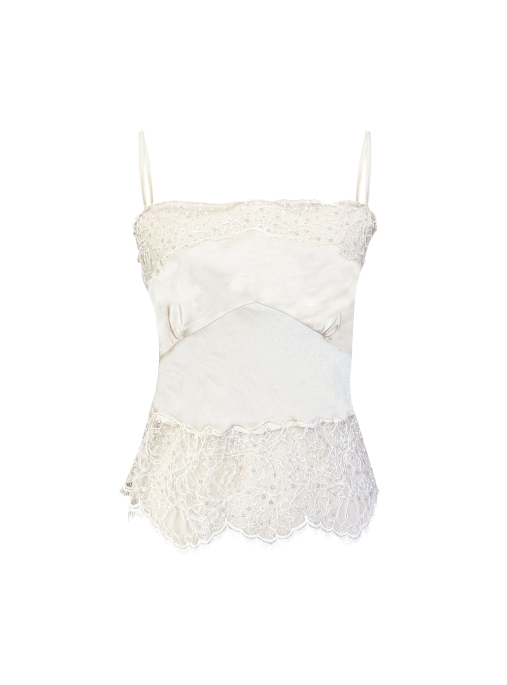 LIOR TOP CREAM DENTELLE