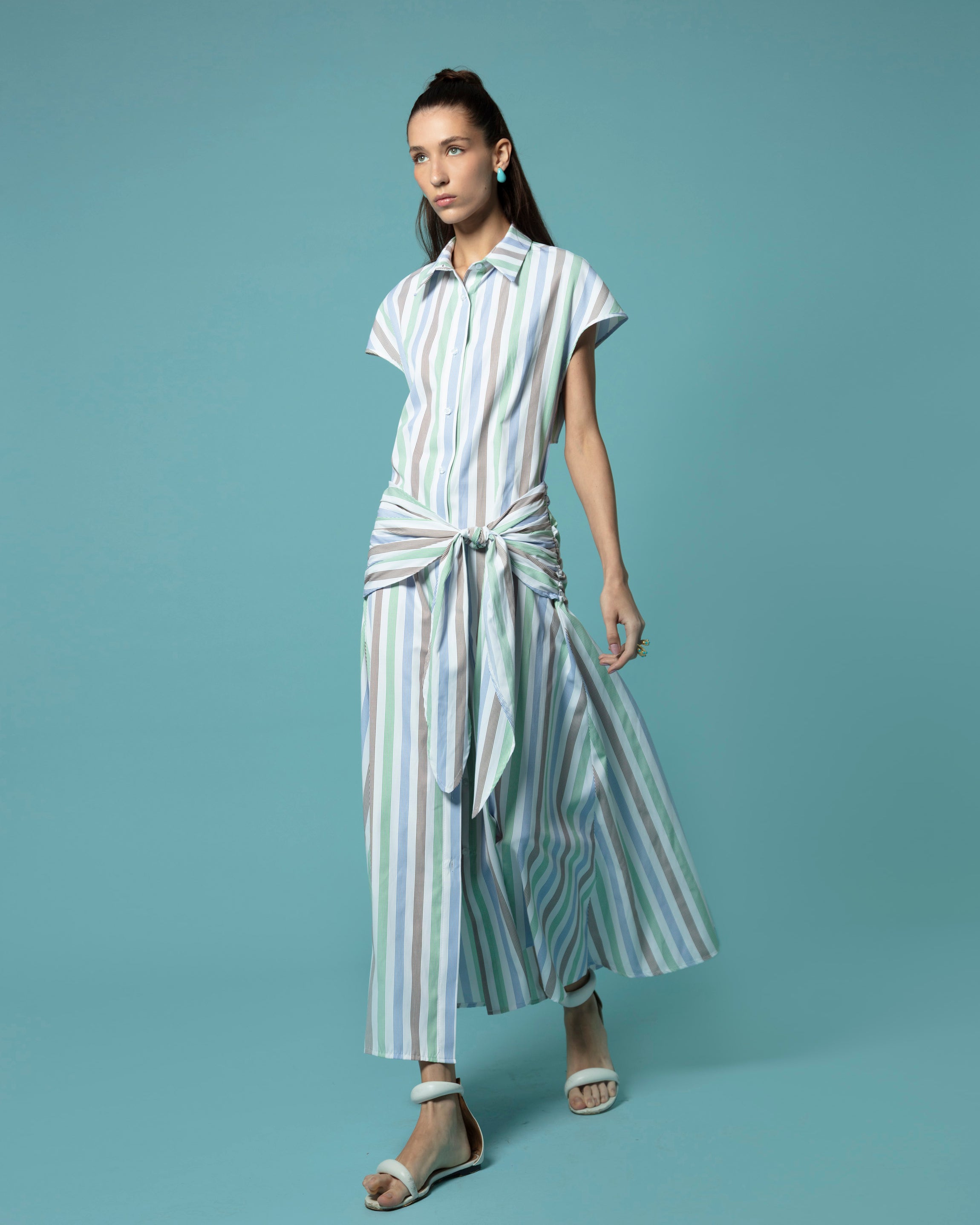 FAY DRESS STRIPED MULTICOLOR