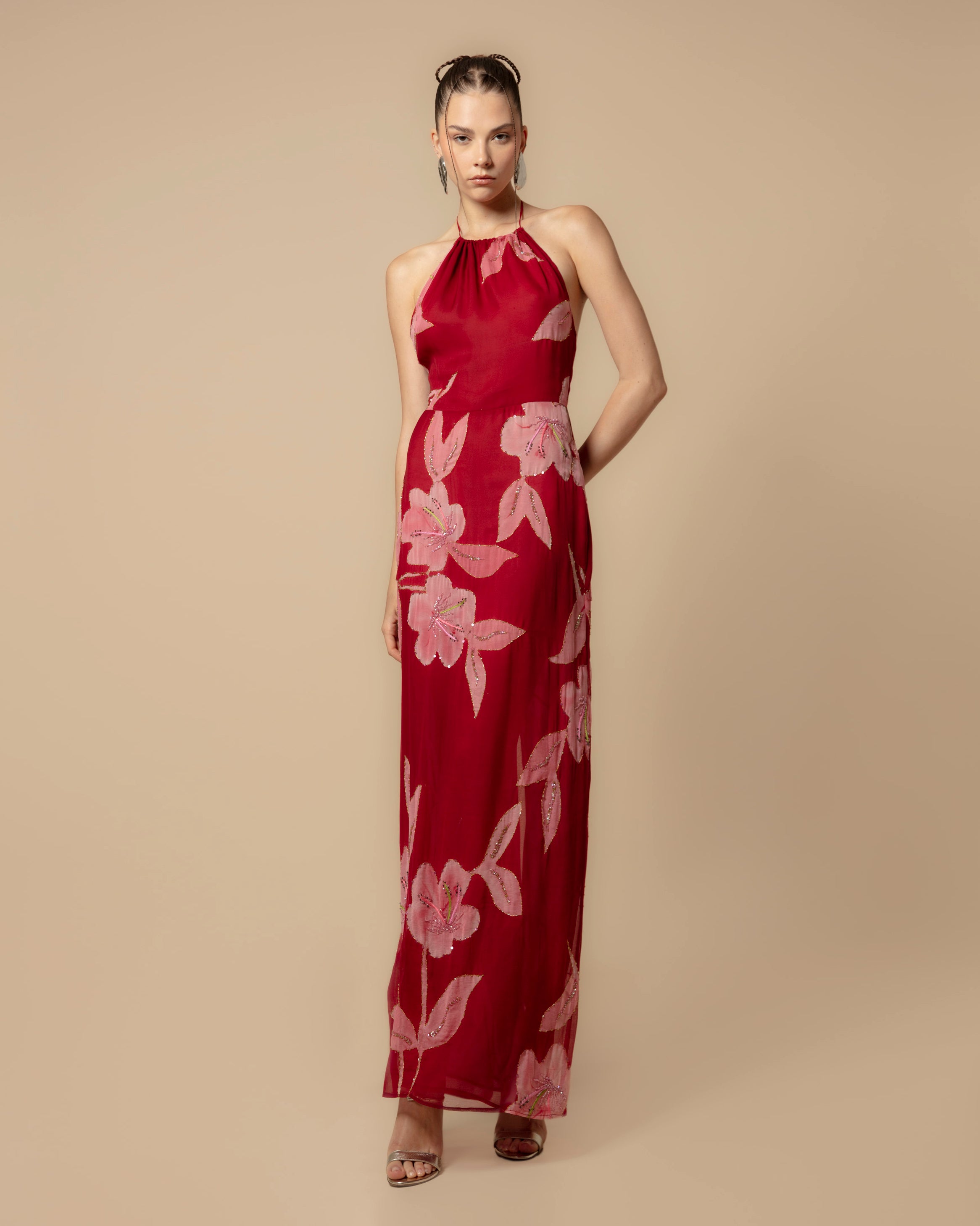 SUNDRA DRESS RED