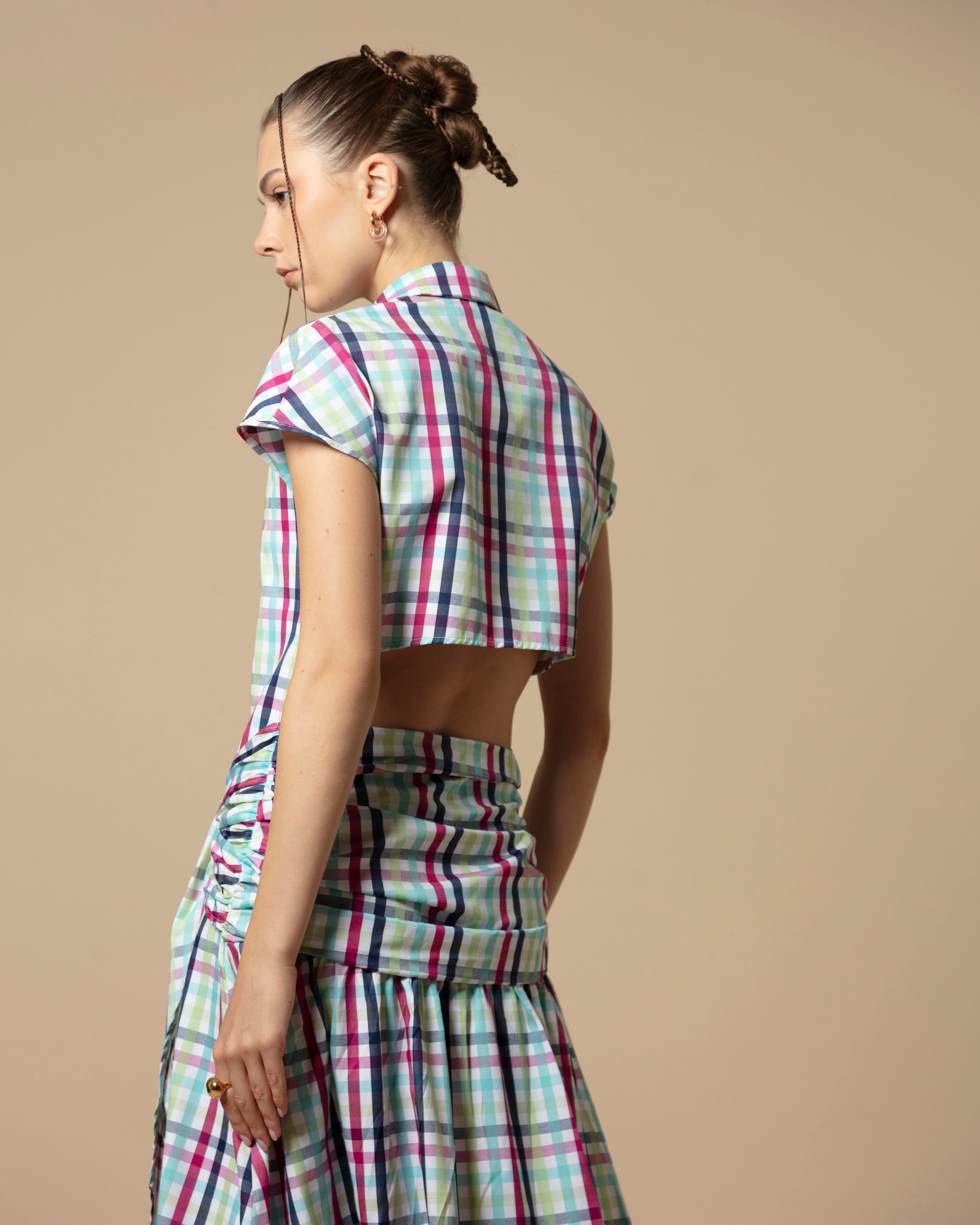 FAY DRESS CARREAUX MULTICOLOR