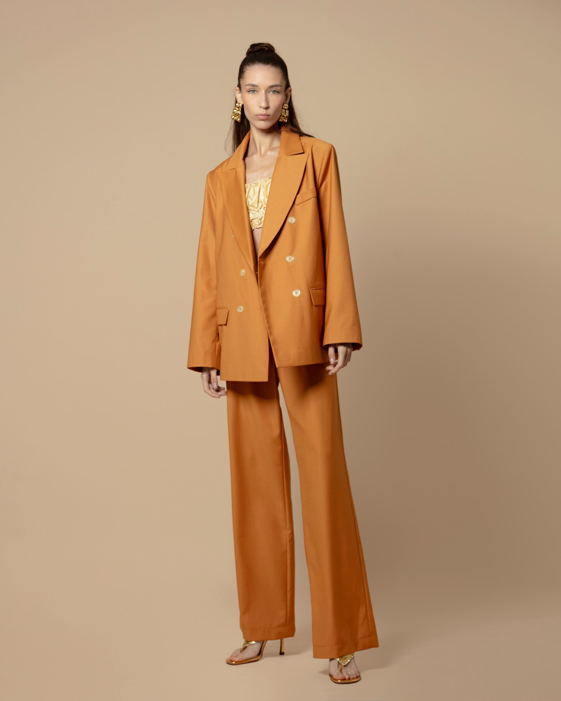 DONIS PANTS GABARDINE TERRACOTTA
