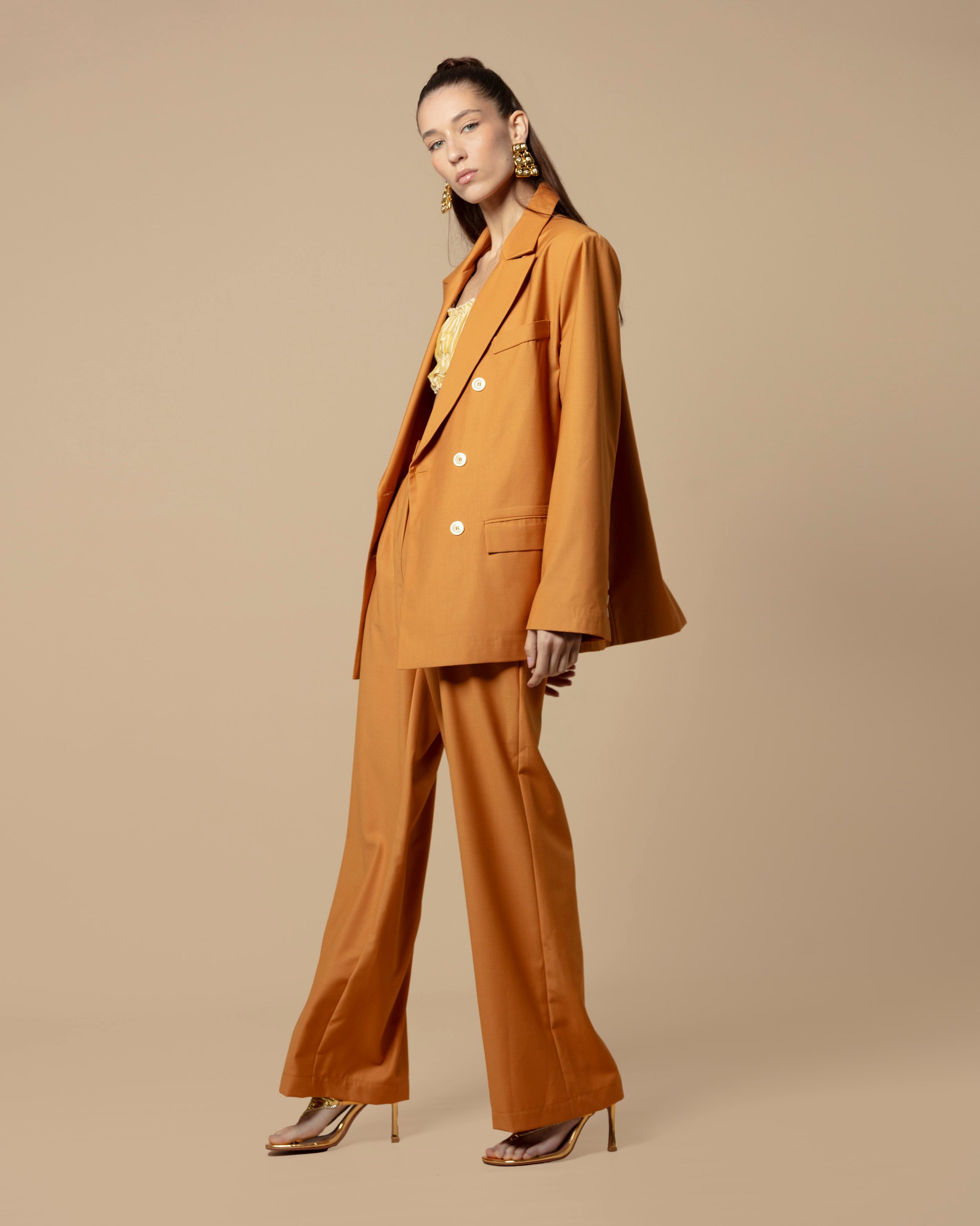 ROME BLAZER GABARDINE TERRACOTTA OS