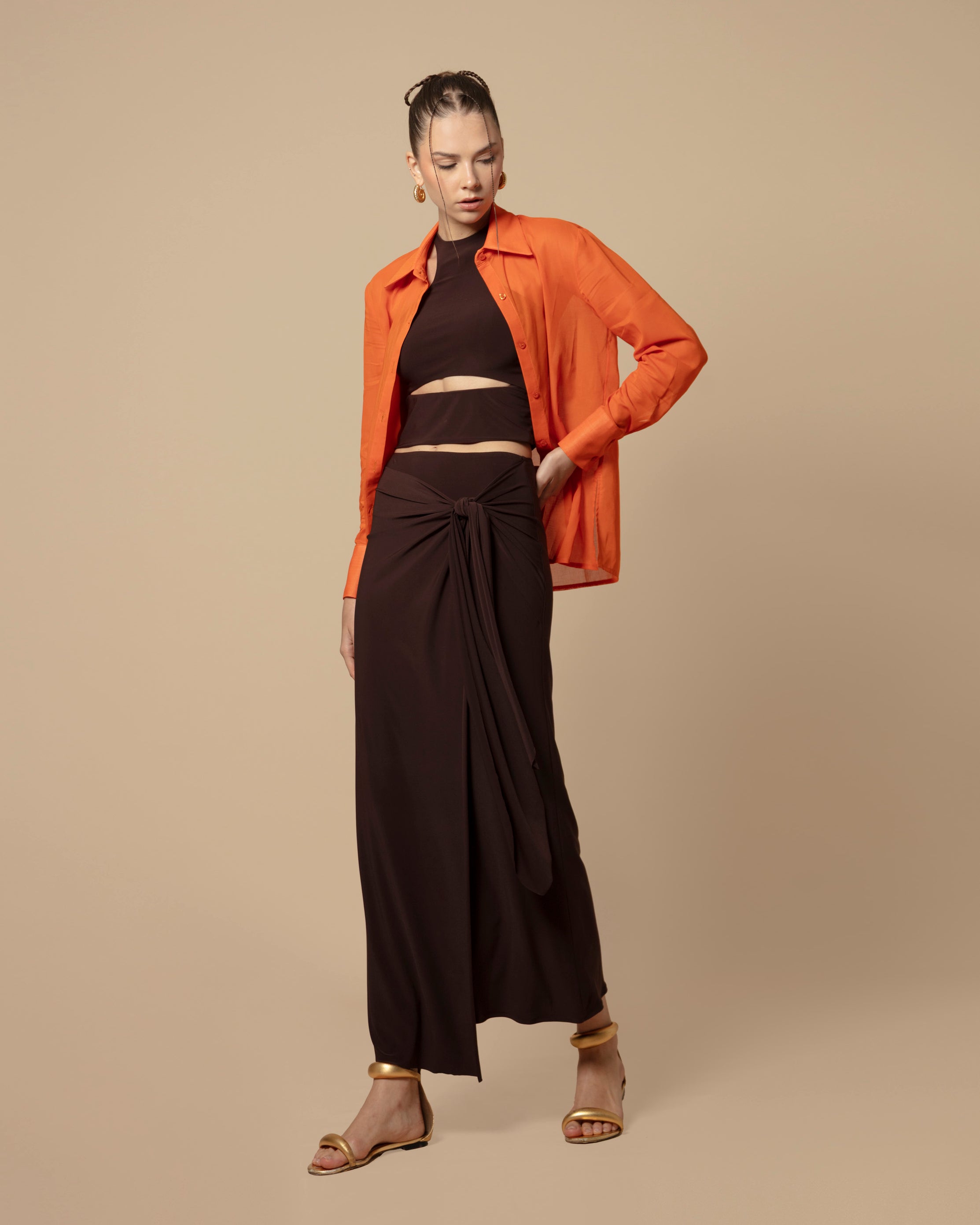 TIRA SHIRT VOILE SUISSE ORANGE