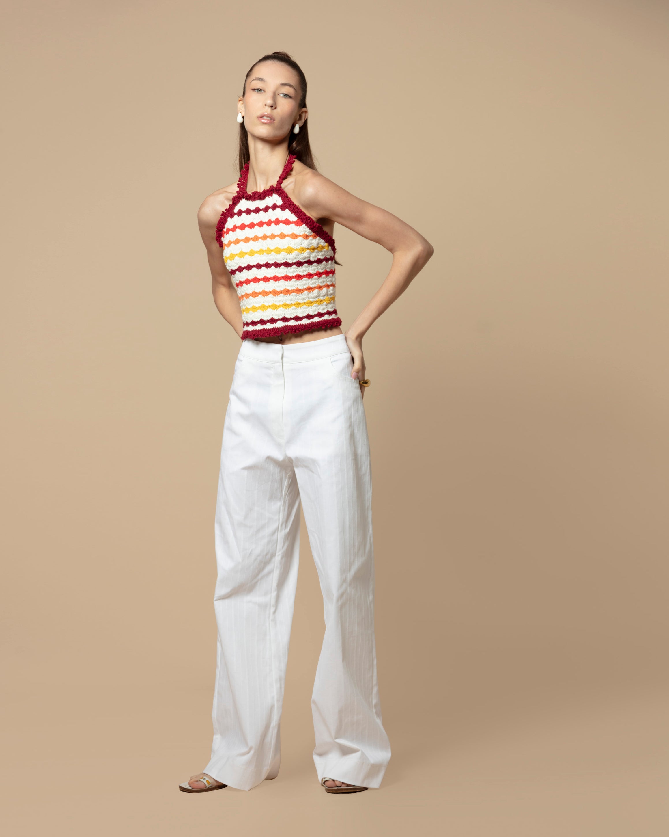 MAGO PANTS JEANS WHITE