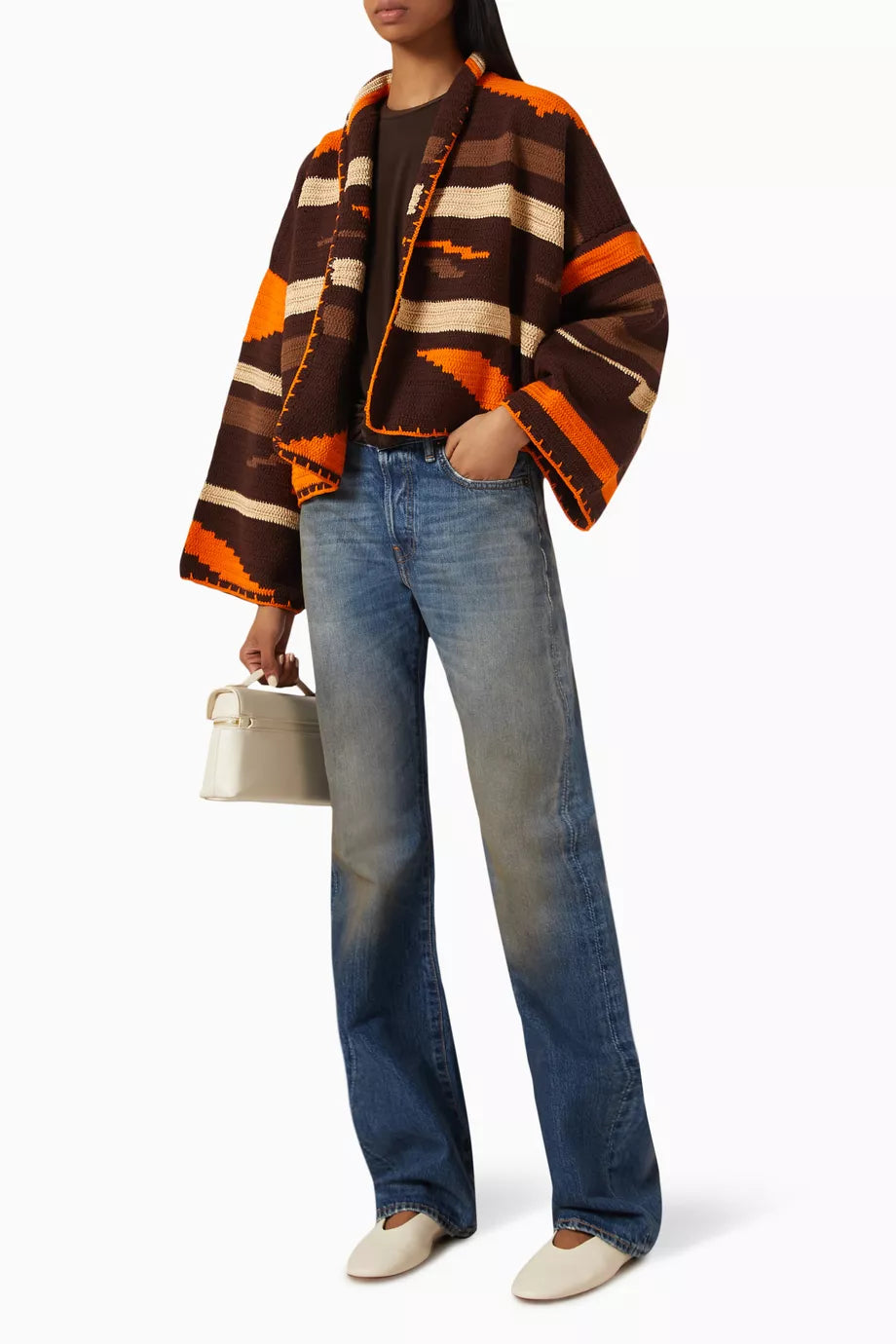 KIONA JACKET BROWN/ORANGE OS