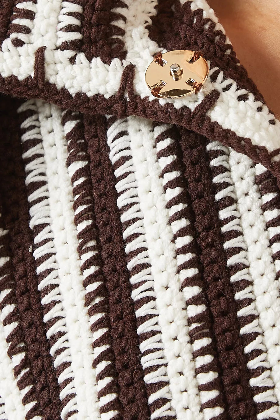 DARIA JACKET BROWN/WHITE OS