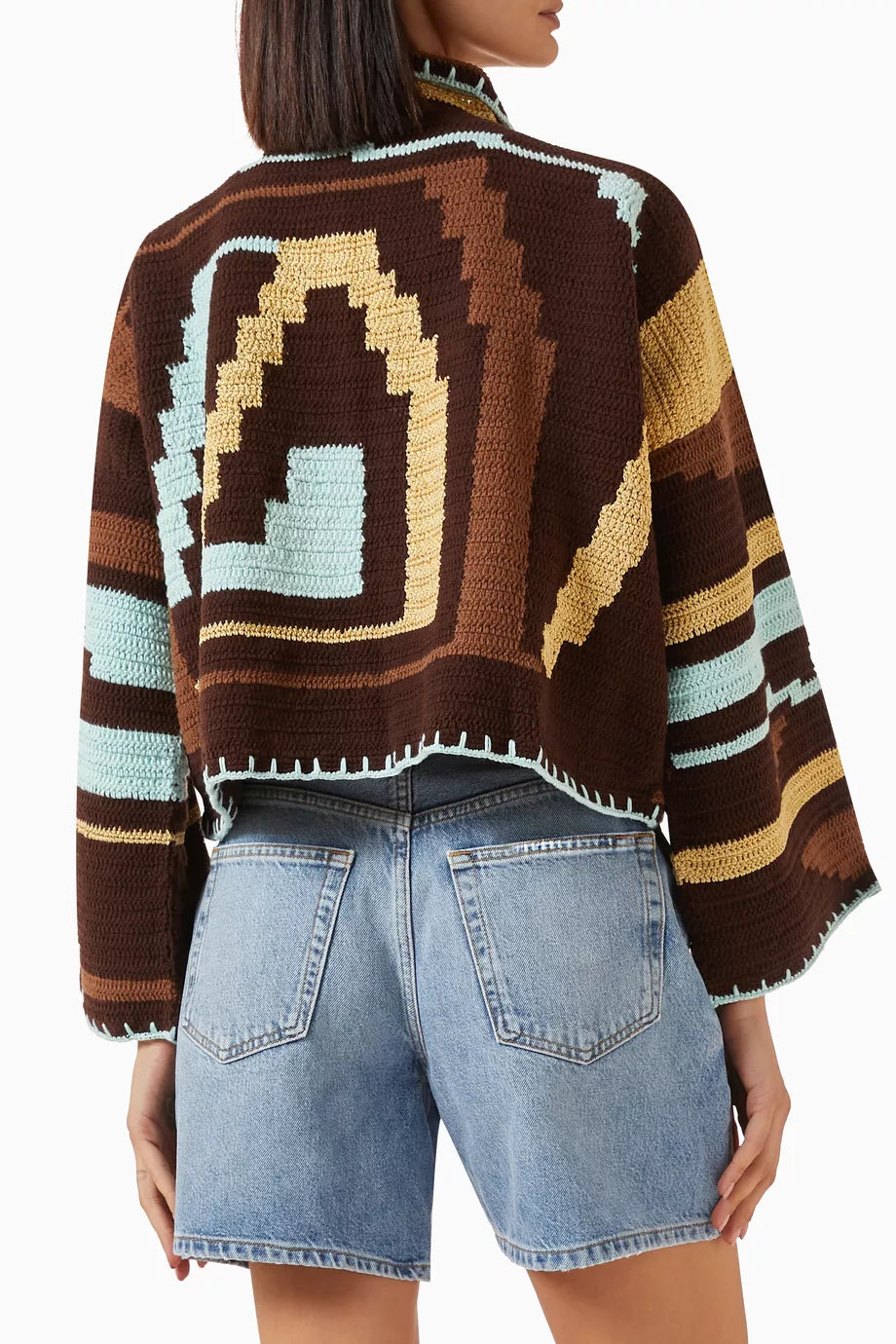 KIONA JACKET BROWN/AQUA OS