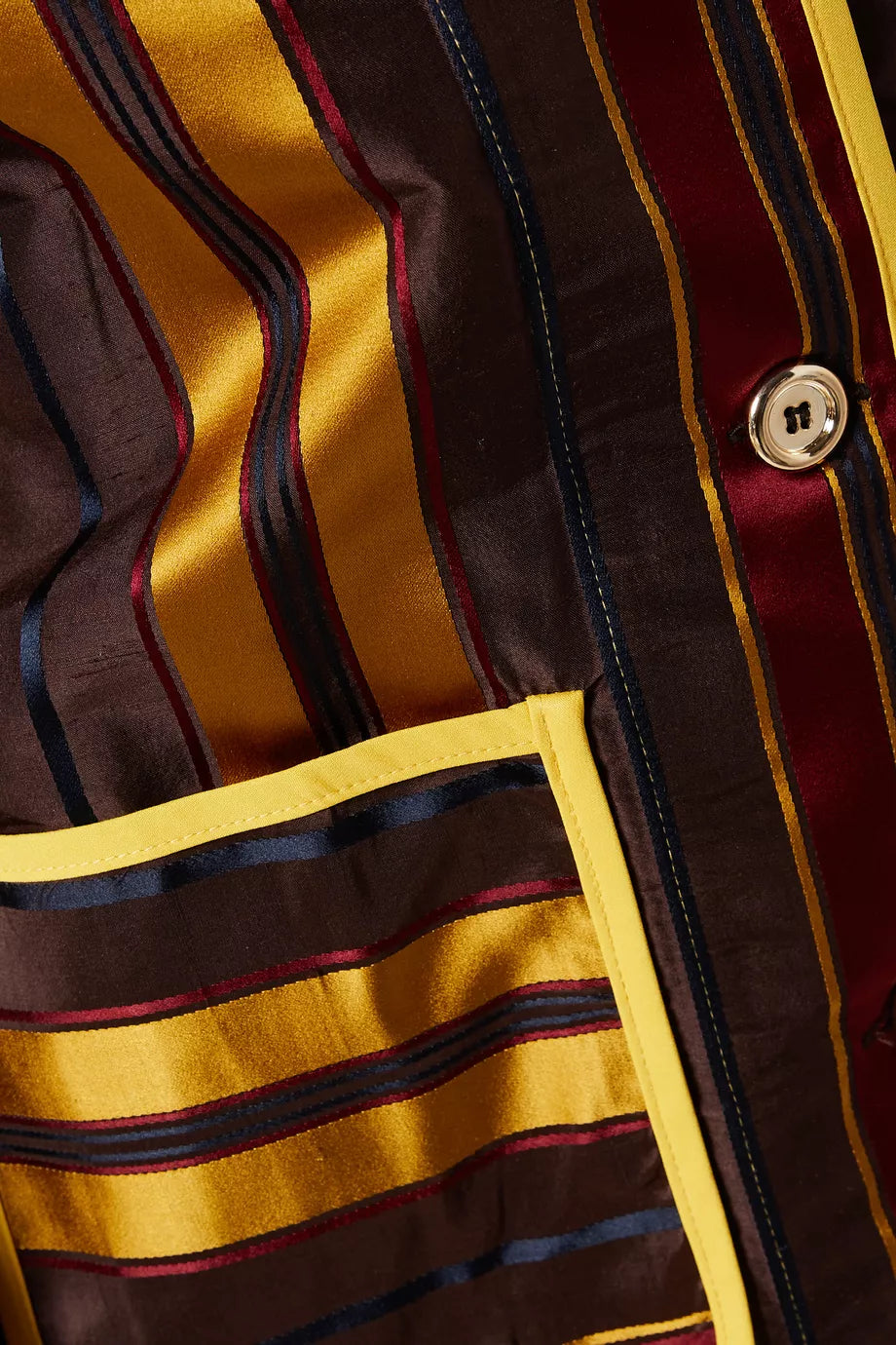 ROMAN JACKET TAFFETA BROWN STRIPED