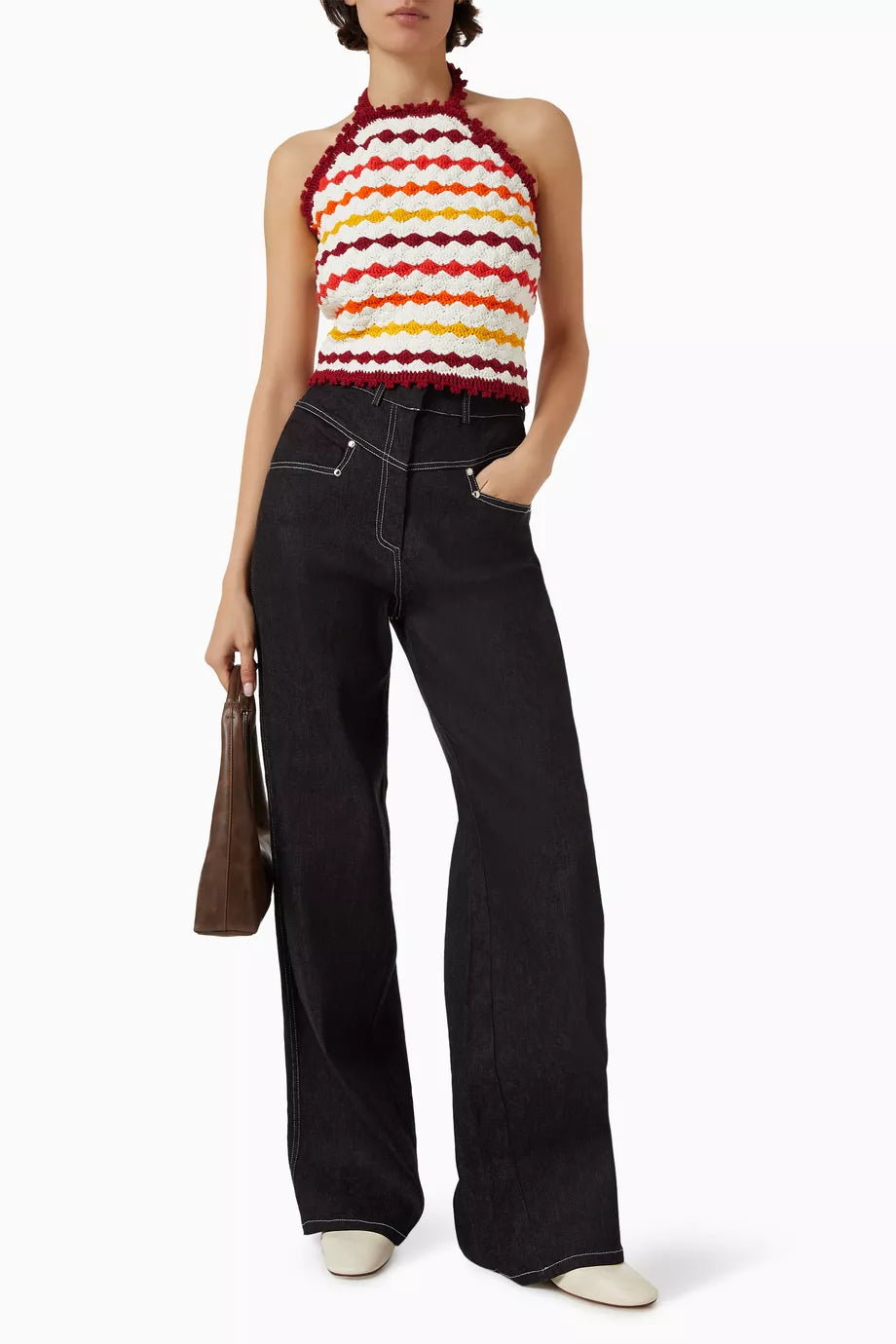 SUN KNITTED TOP MULTICOLOR