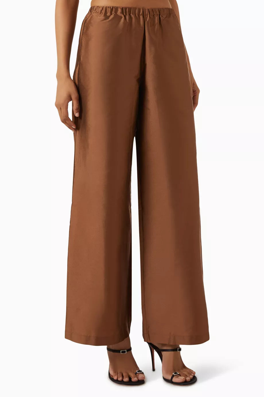 LUNE PANTS TAFFETA BROWN