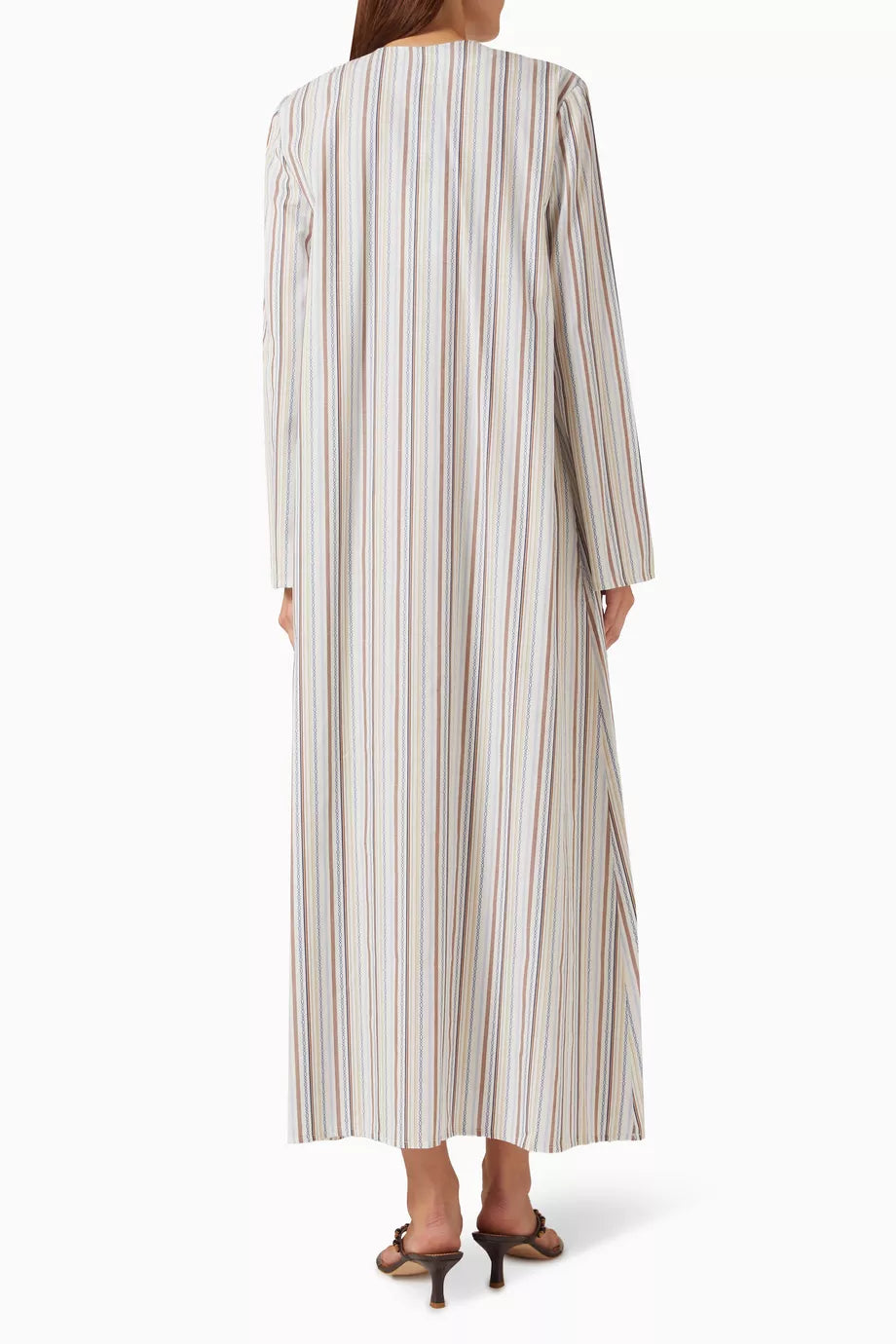 LUEUR DRESS WHITE STRIPED