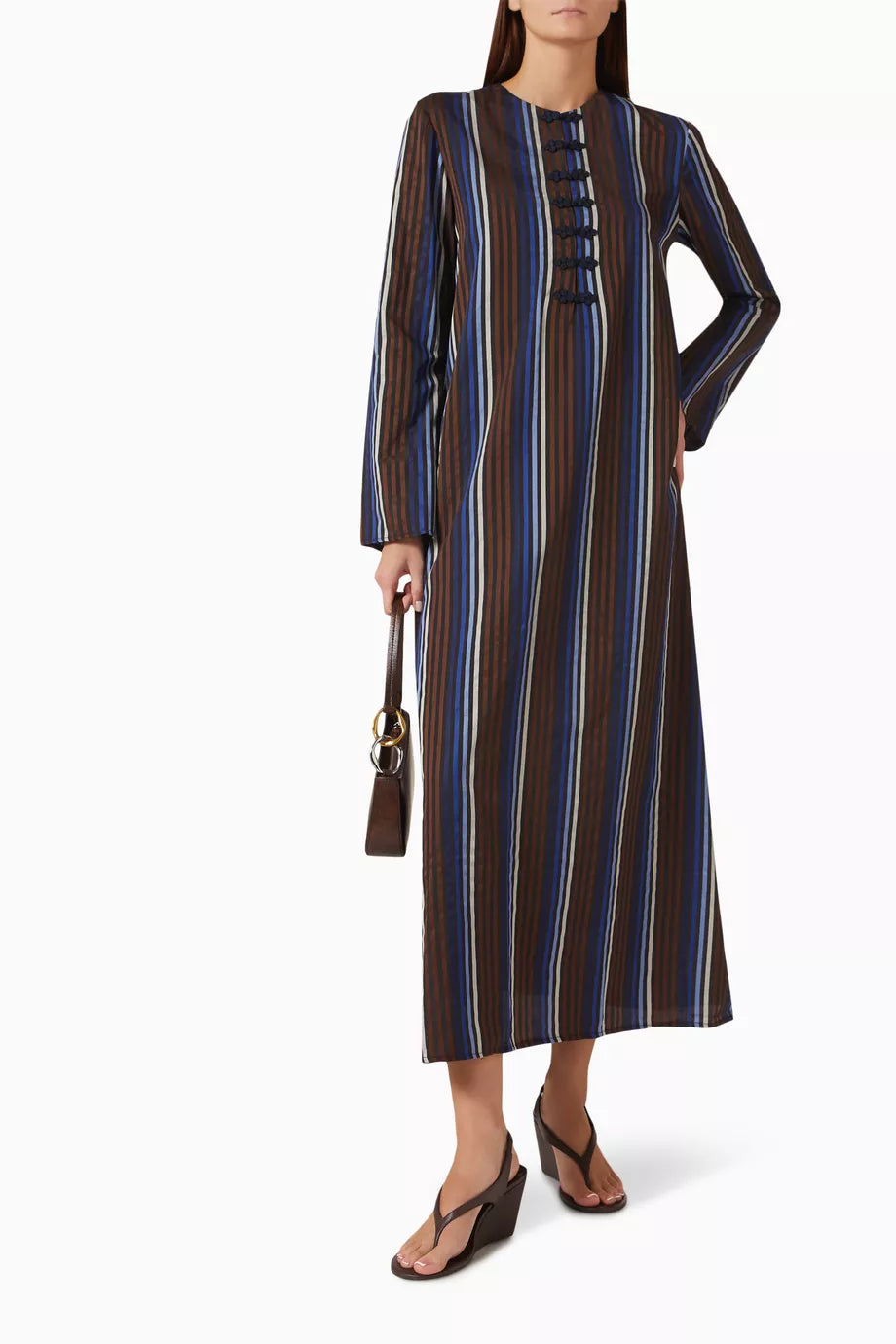 LUEUR DRESS RAYE TRICOLOR