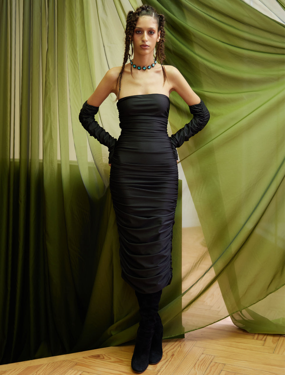 CARDI DRESS BLACK